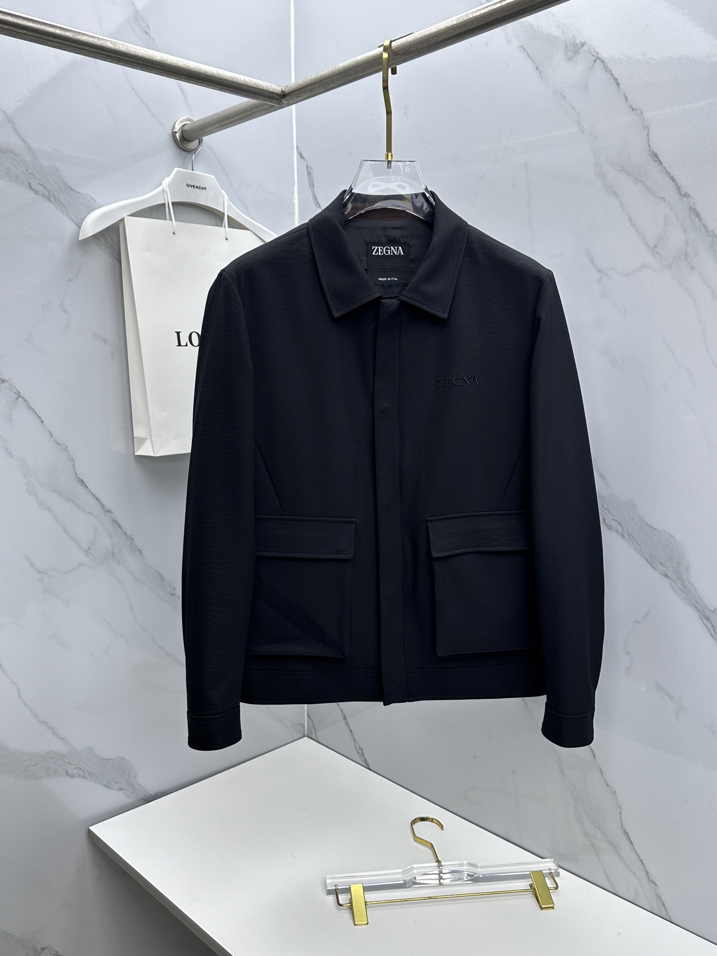 🆕ZEGNA杰尼亚 2026早春老钱风系列，最新时尚翻领夹克外套.处处细节显工艺足够的高级 结构性剪裁的