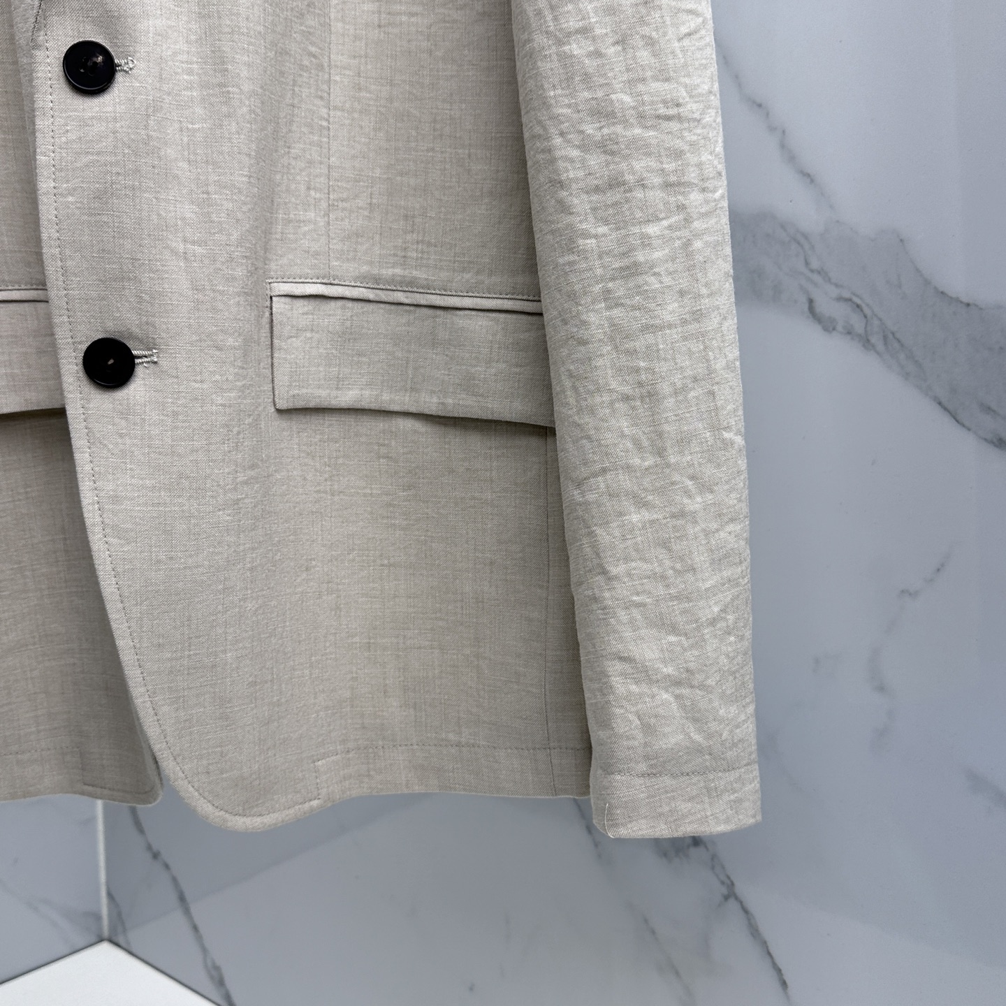 🆕Loro Piana 2026早春老钱风棉麻系列，最新时尚男款西装外套.定织定染面料。处处细节显工艺足