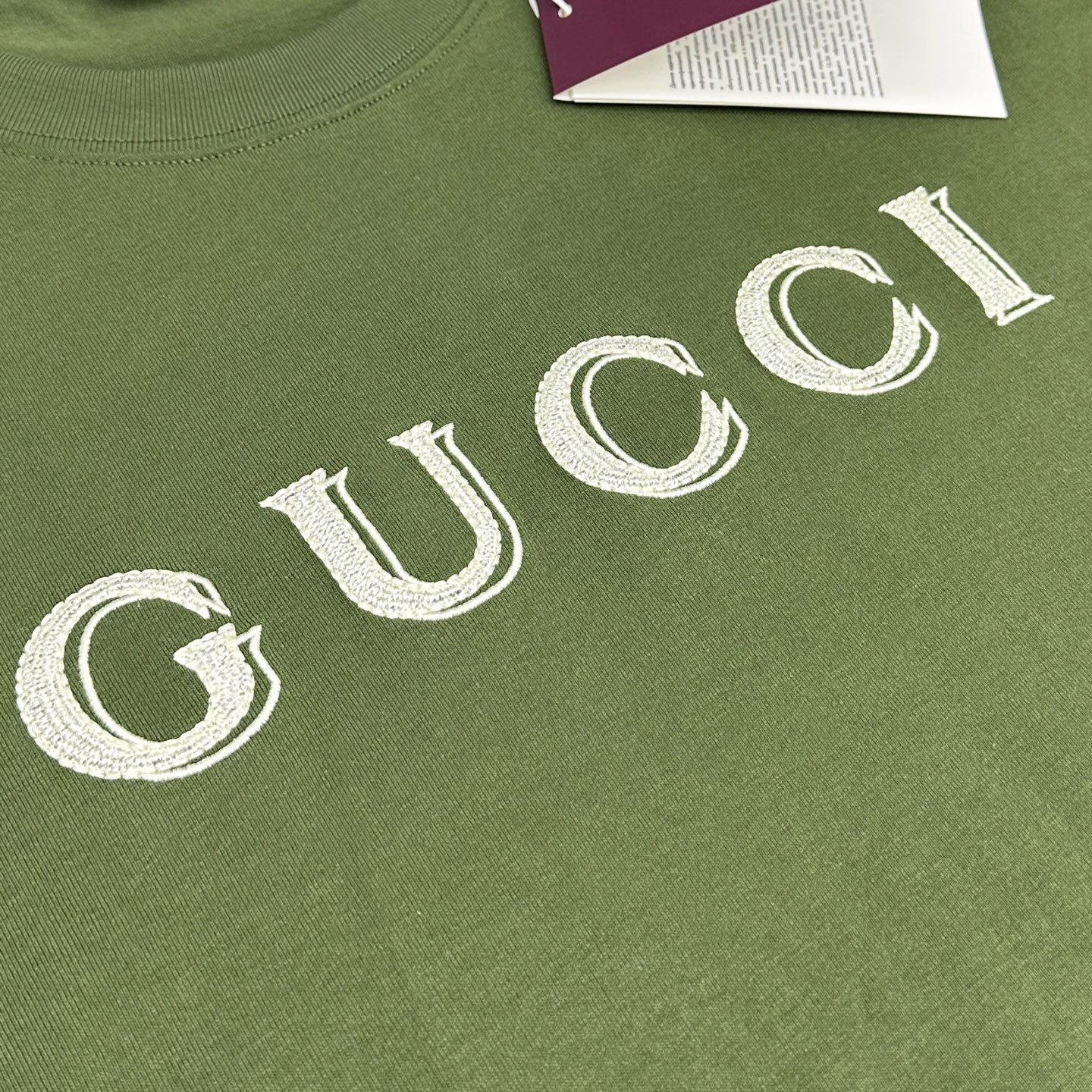 🆕Gucci古驰 微阔 新款首发专柜最新款短袖圆领T恤 高端订制 设计前卫时尚！品牌logo重工艺设计 