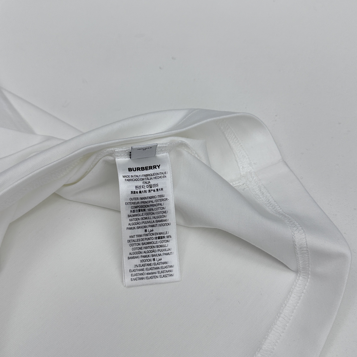 🌾 🆕BBR巴宝莉 2026春夏新款短袖 官网同款T恤 纹格绣花装饰，双纱纯棉面料 多元化搭配 迎合眼下