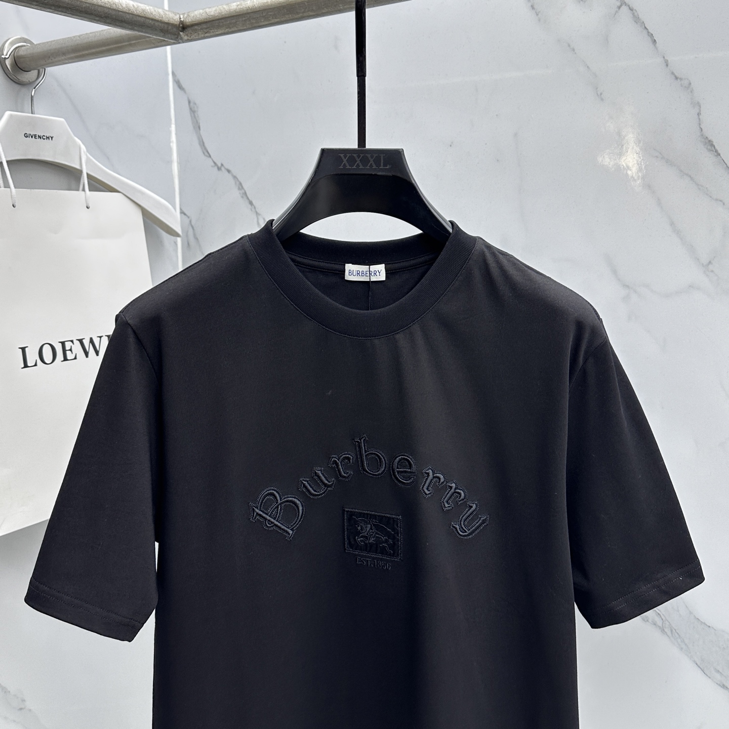 🌾 🆕BBR巴宝莉 2026春夏新款字母绣花短袖 官网同款T恤，双纱纯棉面料 多元化搭配 迎合眼下时尚前