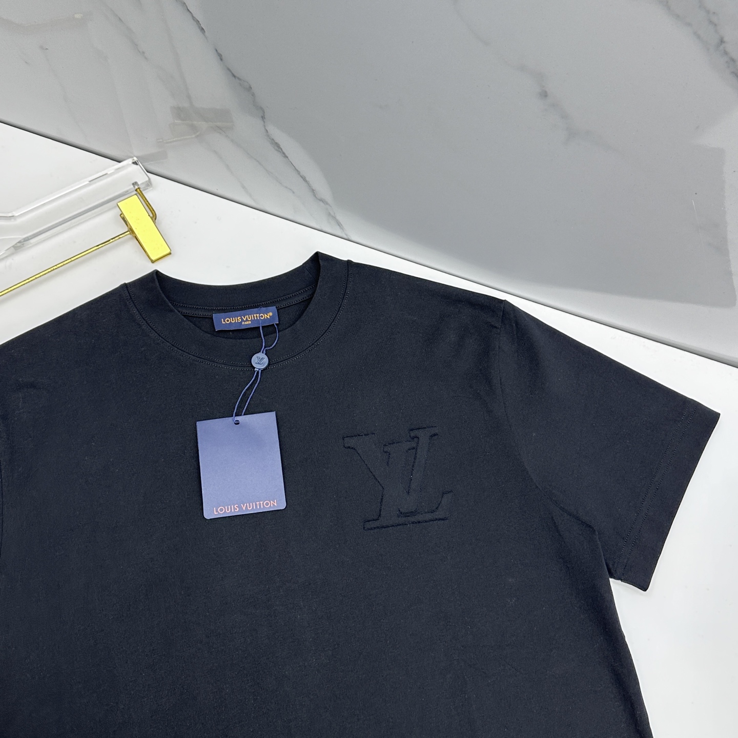 🌾 🆕LV路易威登 2026春夏新款logo刺绣短袖 官网同款T恤 双纱纯棉面料 多元化搭配 迎合眼下时