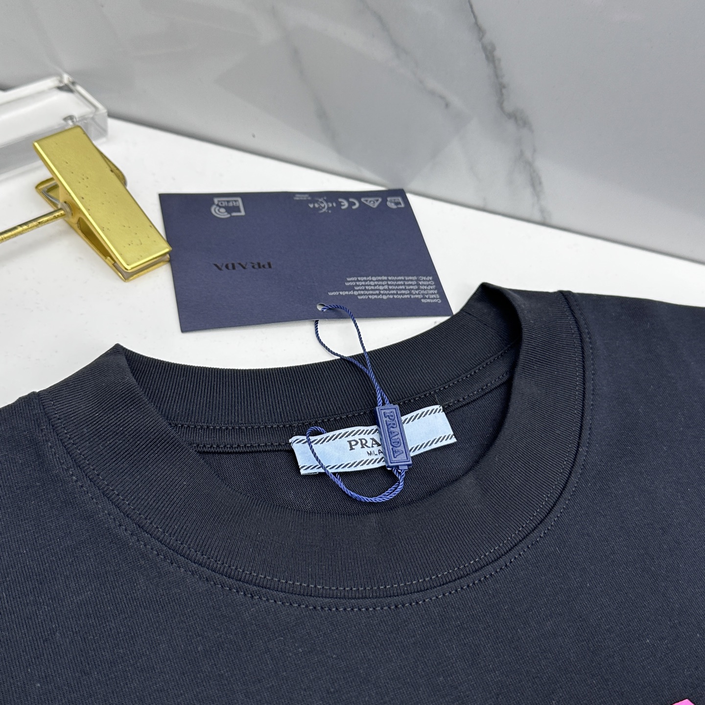 🌾 🆕🌾Prada普拉达 2026春夏新款logo字母印花短袖 官网同款T恤 双纱纯棉面料 多元化搭配 