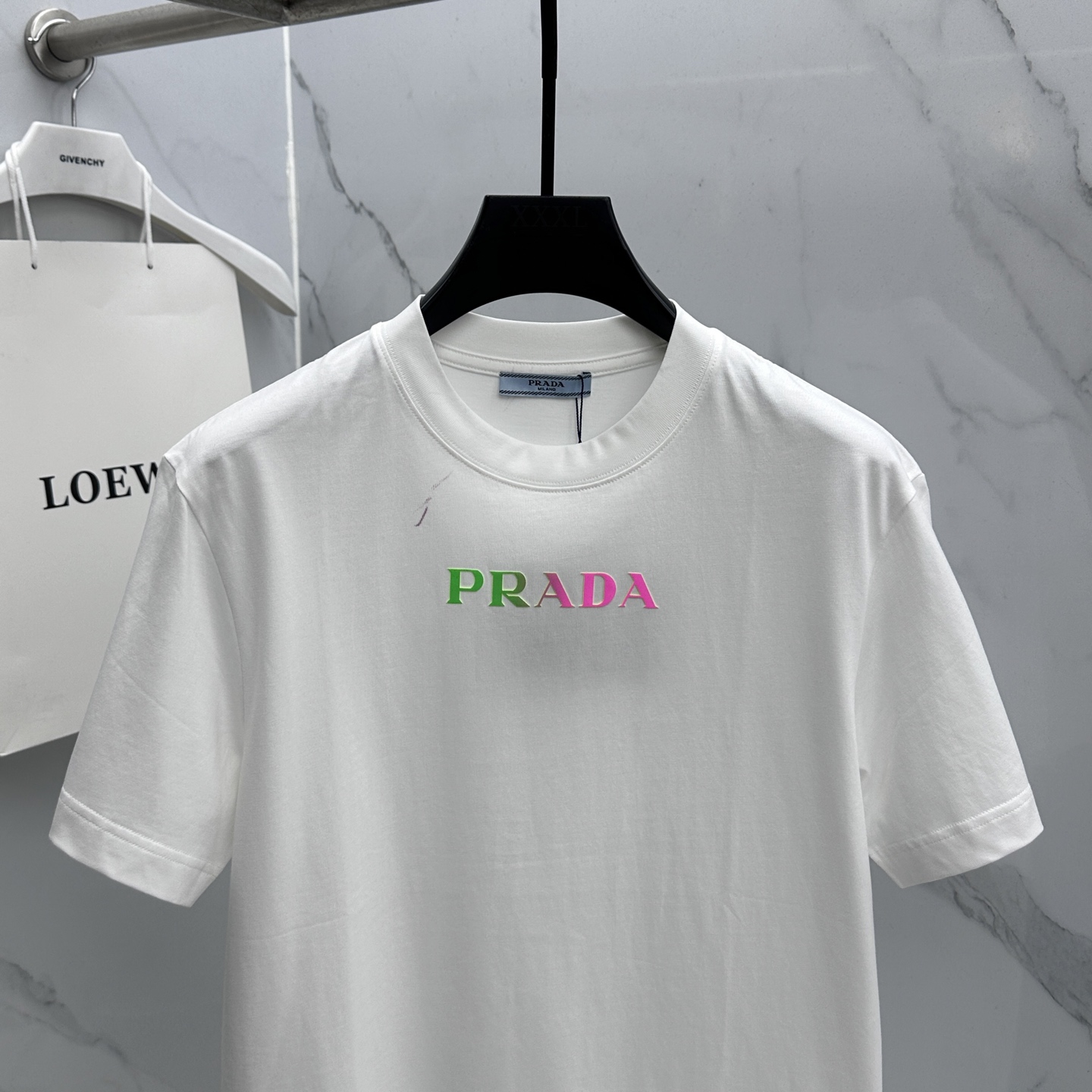 🌾 🆕🌾Prada普拉达 2026春夏新款logo字母印花短袖 官网同款T恤 双纱纯棉面料 多元化搭配 