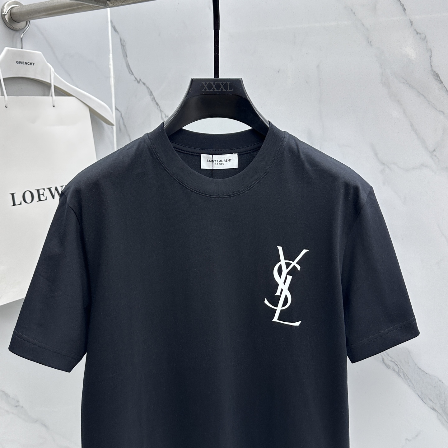 🌾 🆕YSL圣罗兰 2026春夏新款logo字母印花短袖 官网同款T恤 双纱纯棉面料 多元化搭配 迎合眼
