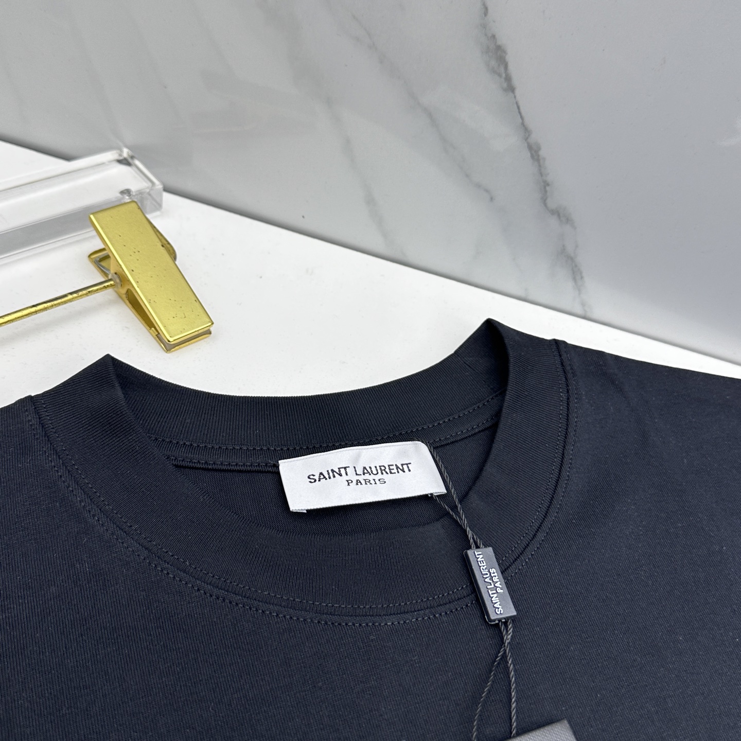 🌾 🆕YSL圣罗兰 2026春夏新款logo字母印花短袖 官网同款T恤 双纱纯棉面料 多元化搭配 迎合眼