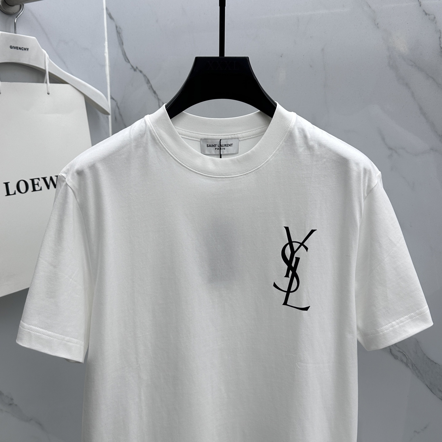 🌾 🆕YSL圣罗兰 2026春夏新款logo字母印花短袖 官网同款T恤 双纱纯棉面料 多元化搭配 迎合眼