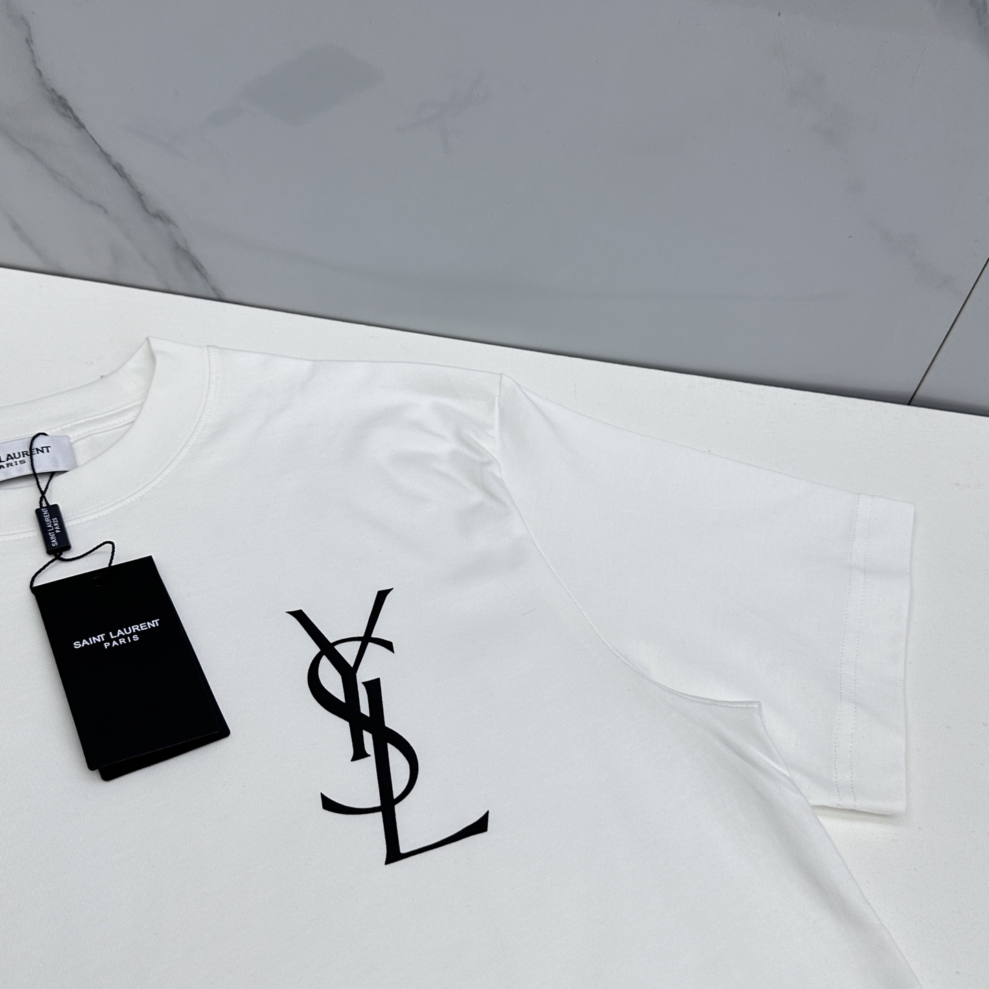 🌾 🆕YSL圣罗兰 2026春夏新款logo字母印花短袖 官网同款T恤 双纱纯棉面料 多元化搭配 迎合眼