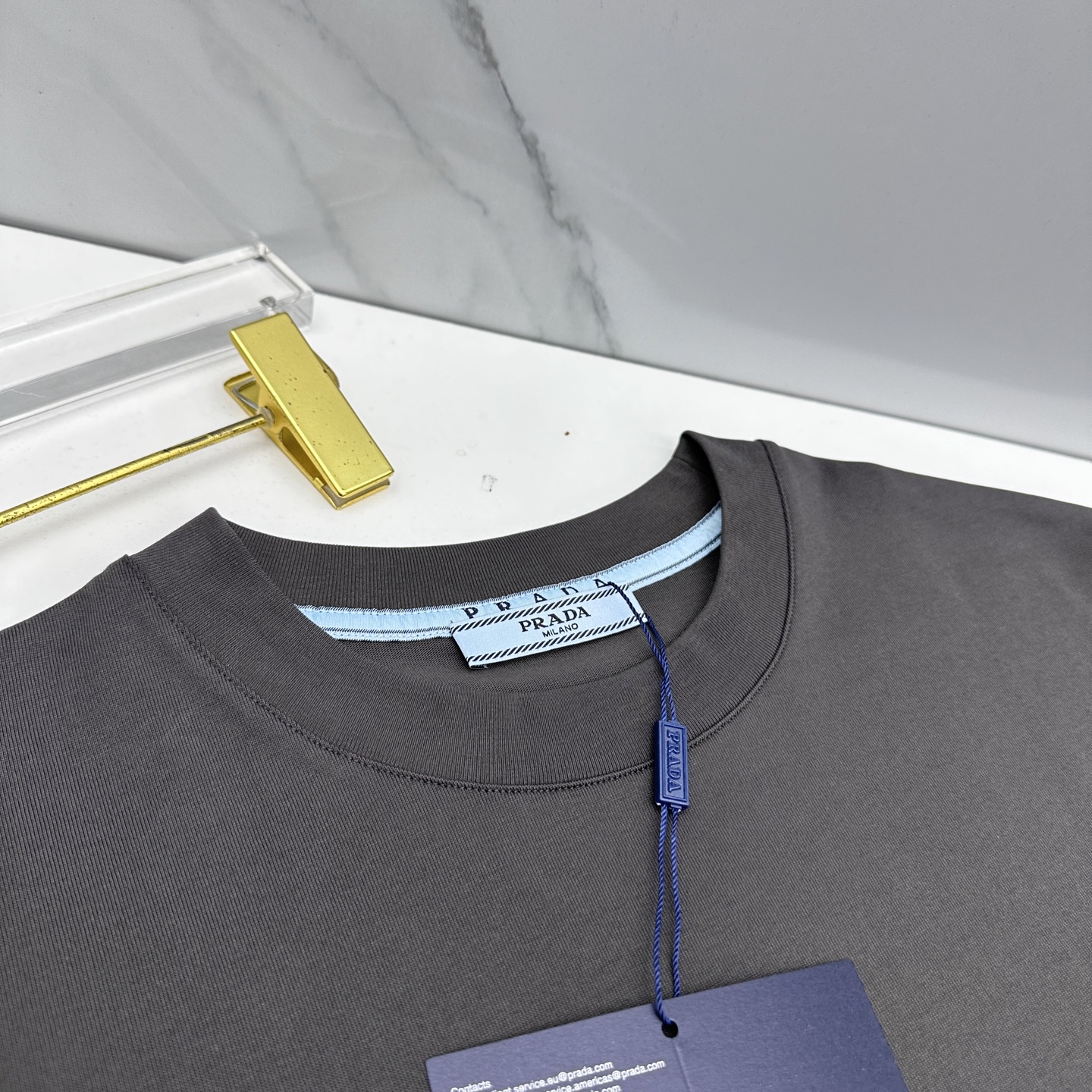 🆕Prada普拉达 2026春夏新款皮牌三角标简约短袖 官网同款T恤 双纱纯棉面料 多元化搭配 迎合眼下