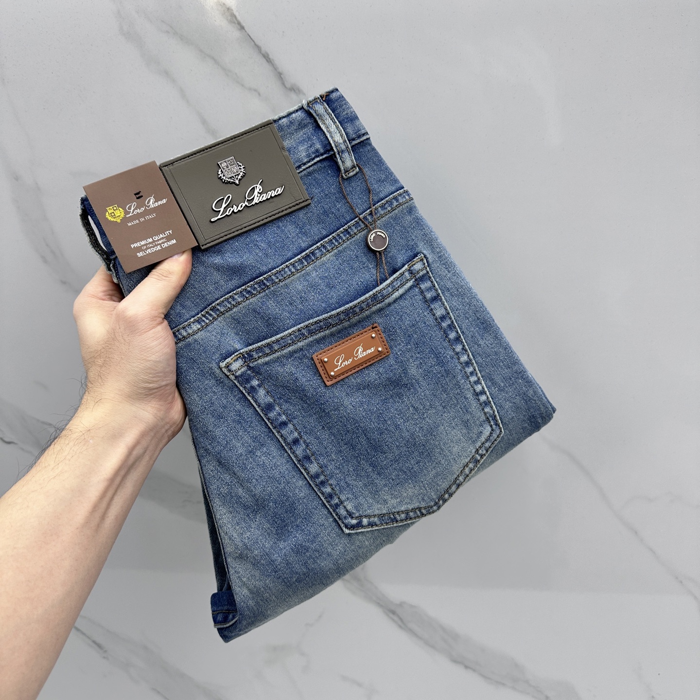 🆕Loro piana 🔥高端定制、26早春新款牛仔裤 柜台同步发售 原版定制复刻 客供五金辅料 原单品