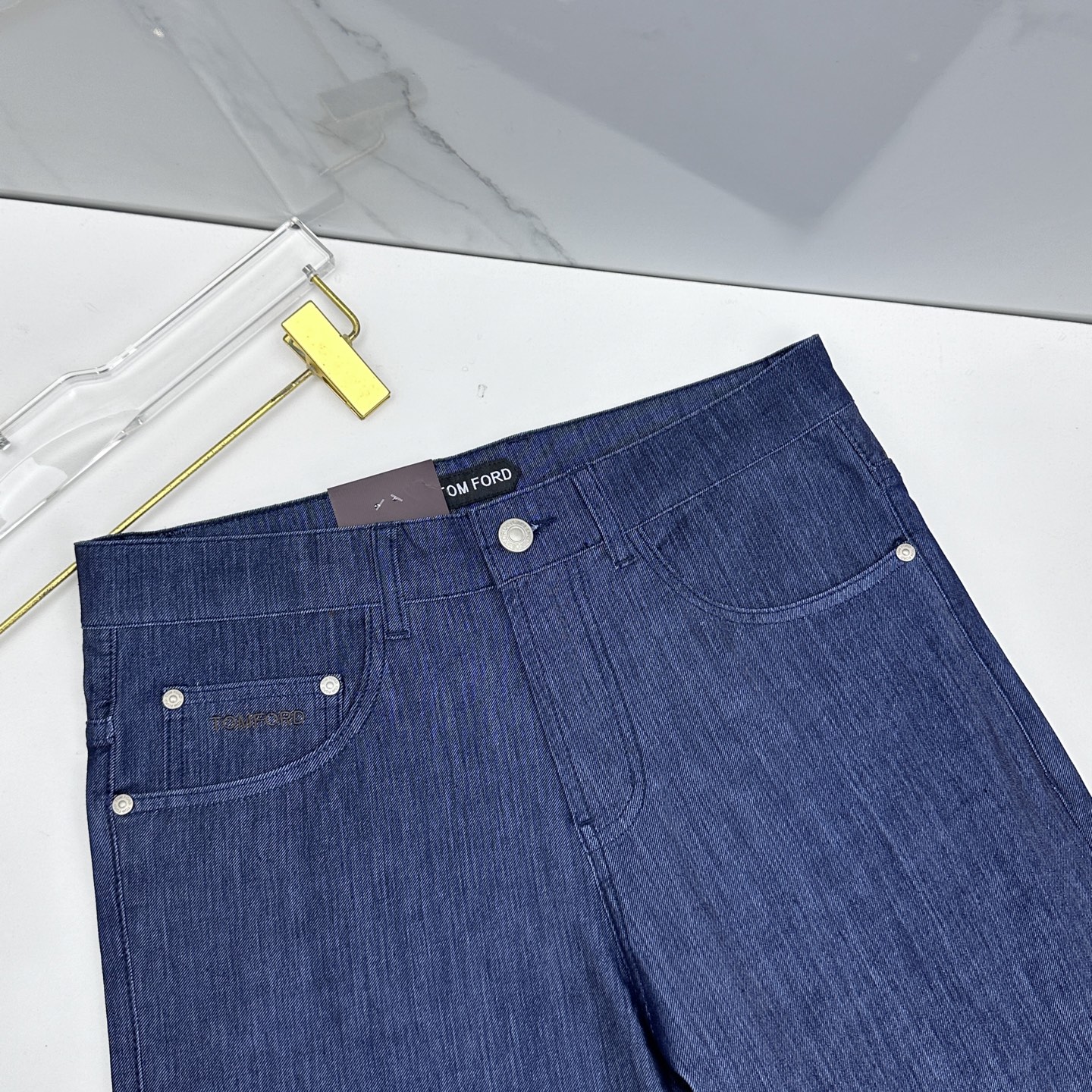 🆕TOM FORD 🔥高端定制、26早春新款薄款牛仔裤 柜台同步发售 原版定制复刻 客供五金辅料 原单品