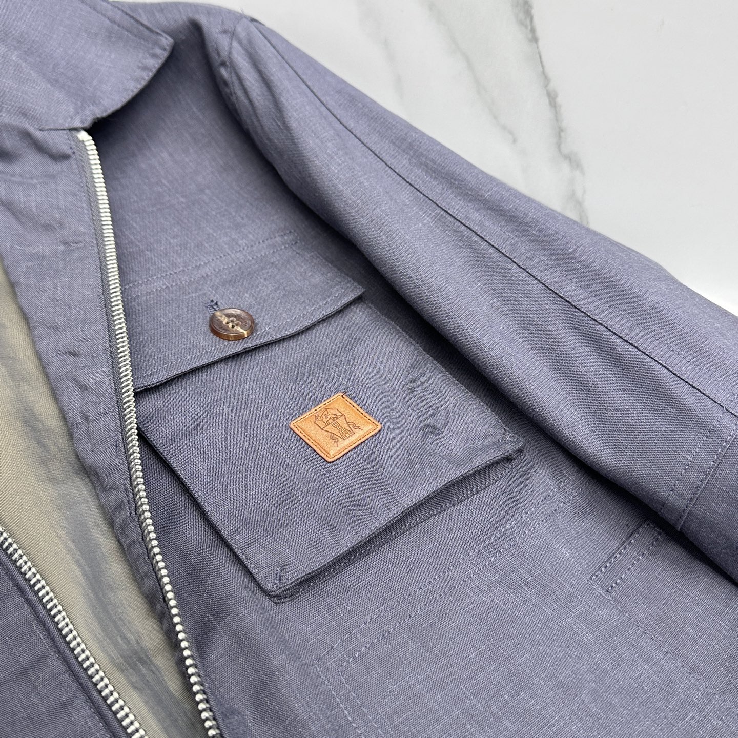 🆕BC 2026早春轻奢老钱风系列，最新时尚翻领夹克外套.胸前口袋皮牌logo，处处细节显工艺足够的高级