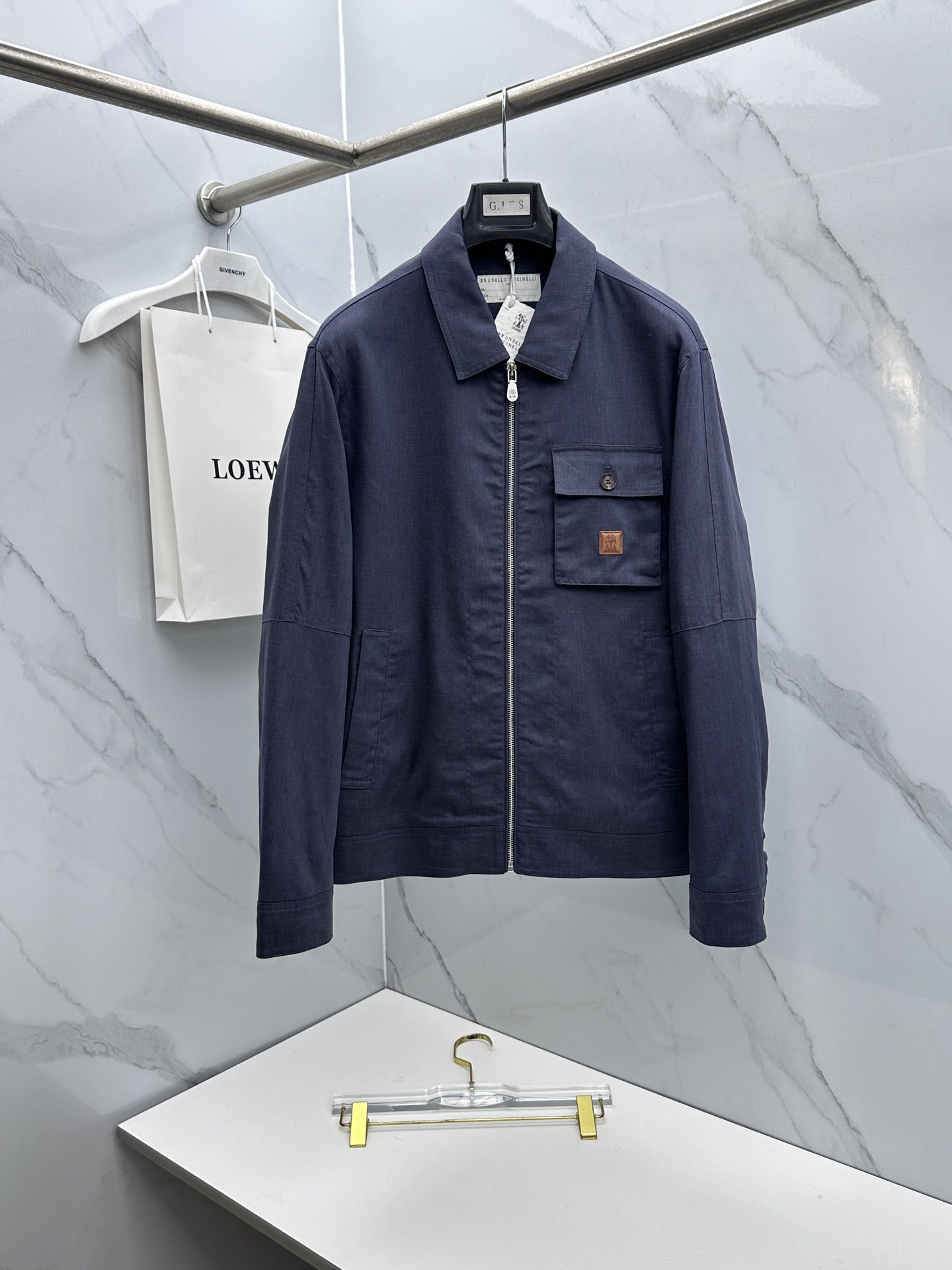 🆕BC 2026早春轻奢老钱风系列，最新时尚翻领夹克外套.胸前口袋皮牌logo，处处细节显工艺足够的高级