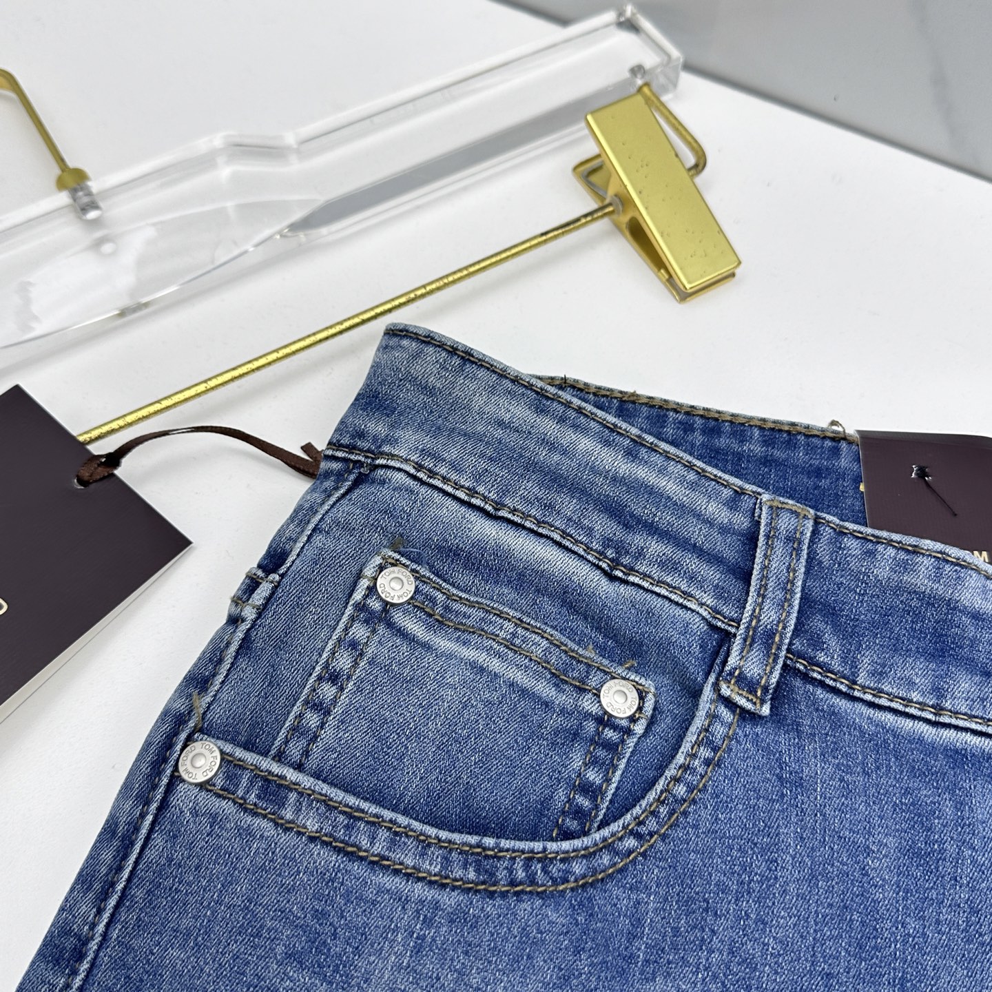 🆕TOM FORD 🔥高端定制、26早春新款薄款牛仔裤 柜台同步发售 原版定制复刻 客供五金辅料 原单品