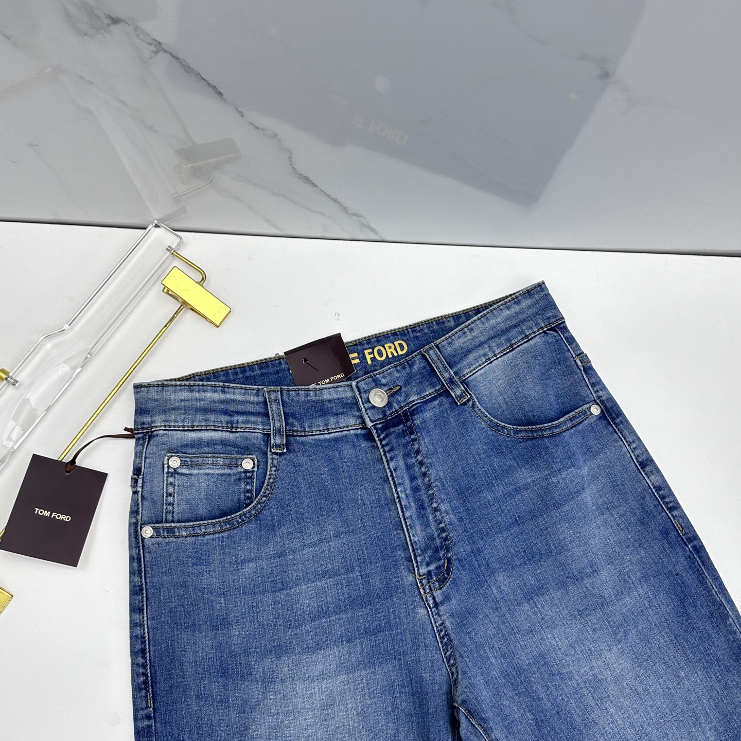 🆕TOM FORD 🔥高端定制、26早春新款薄款牛仔裤 柜台同步发售 原版定制复刻 客供五金辅料 原单品
