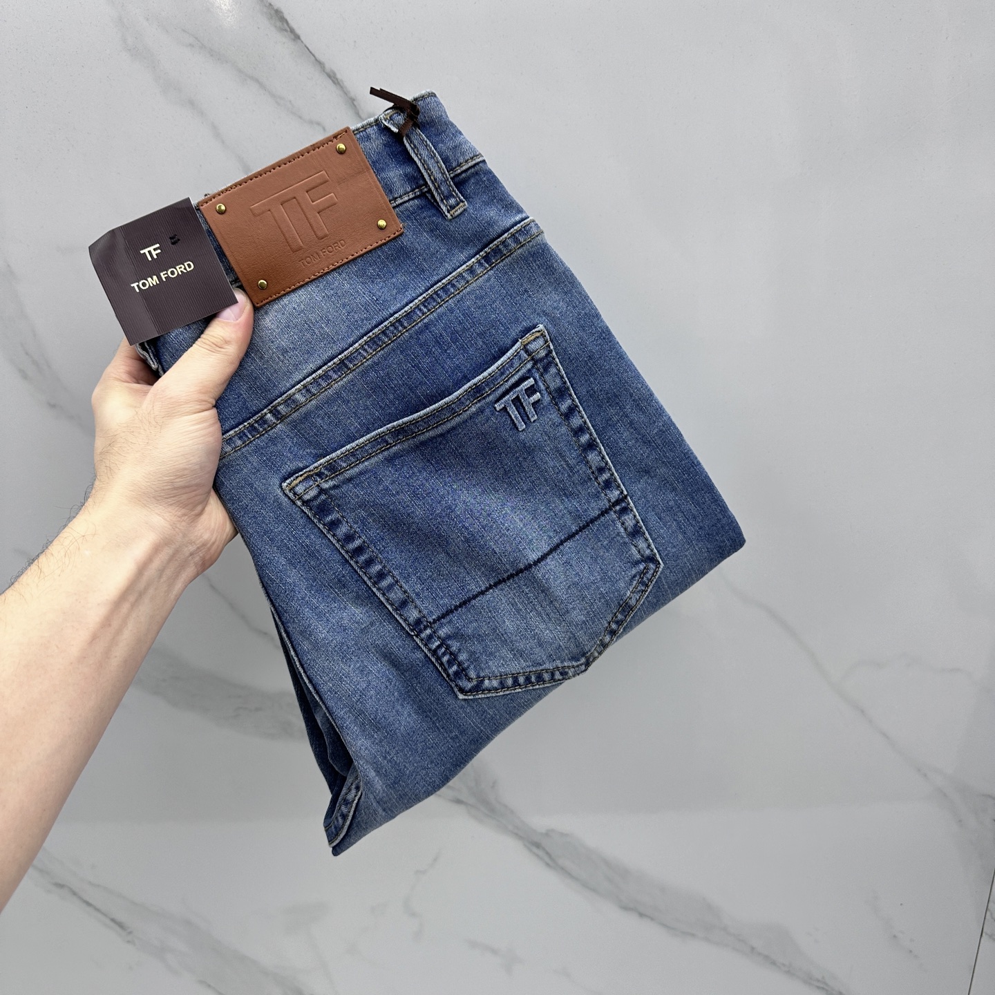 🆕TOM FORD 🔥高端定制、26早春新款薄款牛仔裤 柜台同步发售 原版定制复刻 客供五金辅料 原单品
