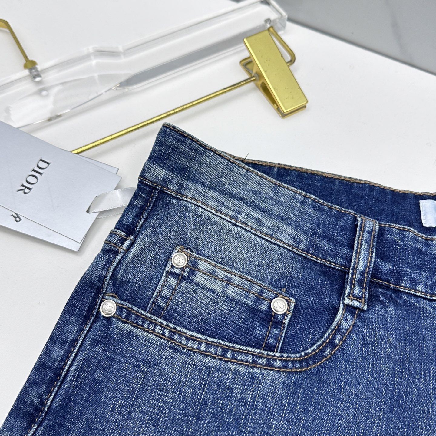 🆕Dior迪奥 🔥高端定制、26早春新款薄款牛仔裤 柜台同步发售 原版定制复刻 客供五金辅料 原单品质 