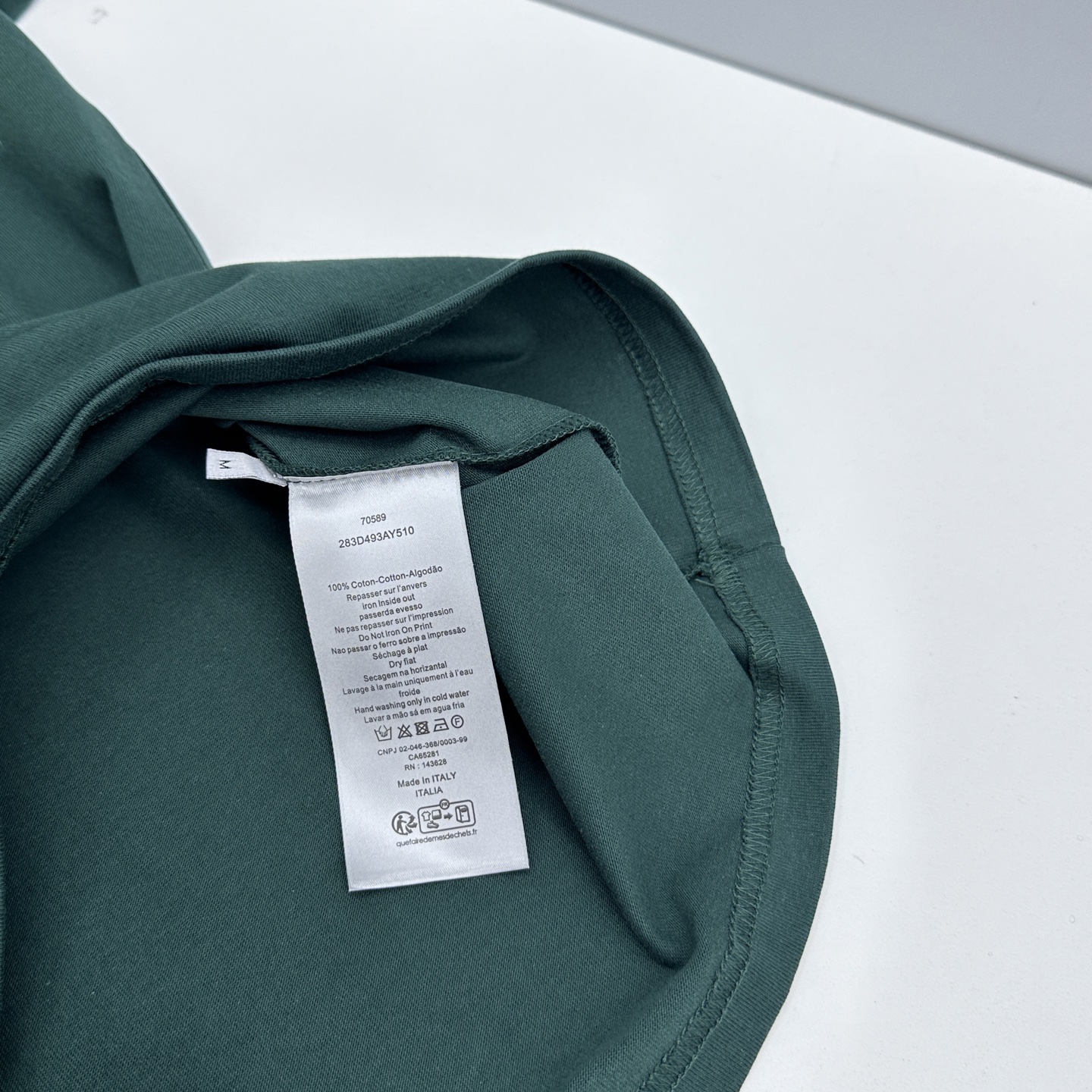 🆕Dior迪奥 微阔 新款首发专柜最新款短袖圆领T恤 高端订制 胸前品牌logo重工艺设计 高端长绒棉面