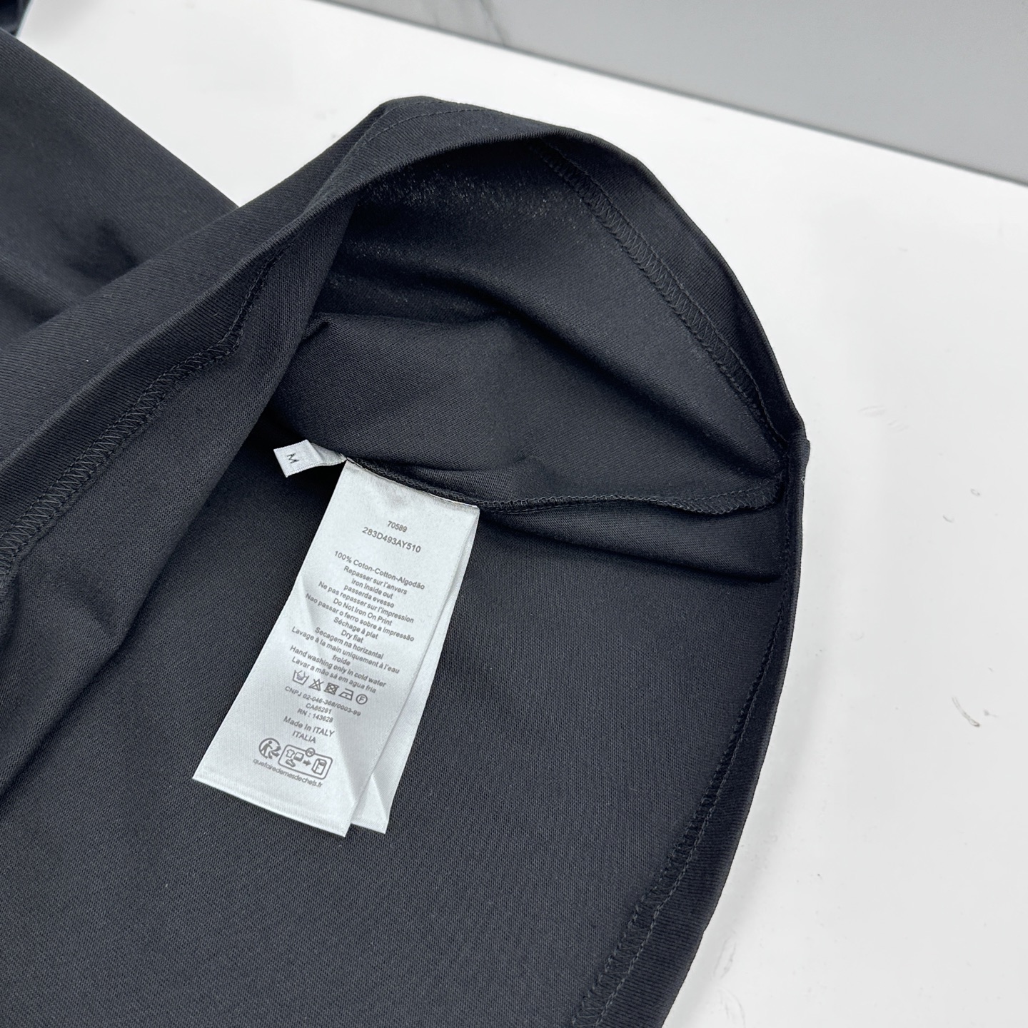 🆕Dior迪奥 微阔 新款首发专柜最新款短袖圆领T恤 高端订制 胸前品牌logo重工艺设计 高端长绒棉面