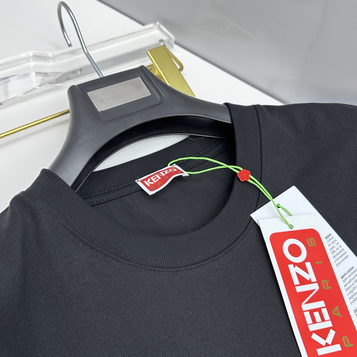 🆕KENZO 微阔 新款首发专柜最新款短袖圆领T恤 高端订制 胸前品牌logo重工艺设计 高端长绒棉面料