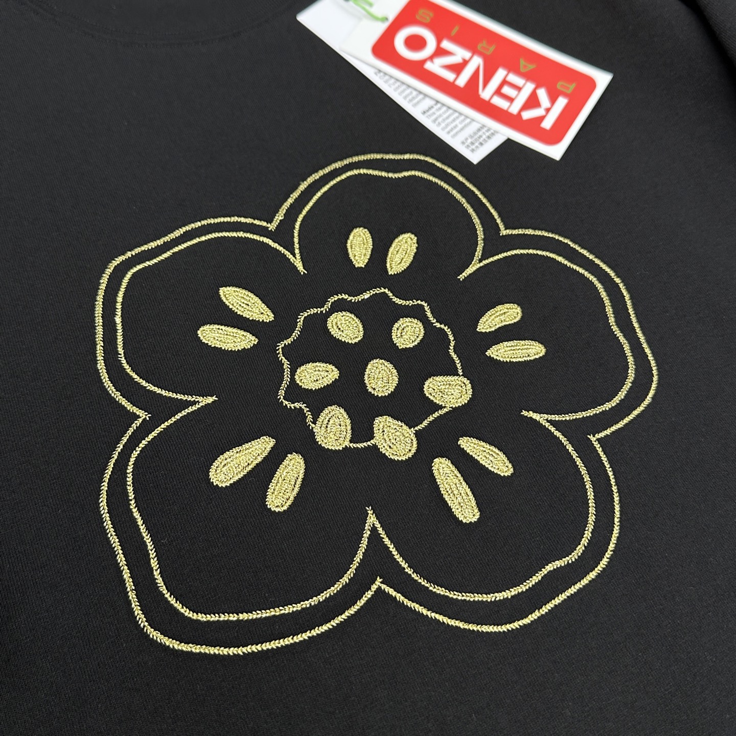 🆕KENZO 微阔 新款首发专柜最新款短袖圆领T恤 高端订制 胸前品牌logo重工艺设计 高端长绒棉面料