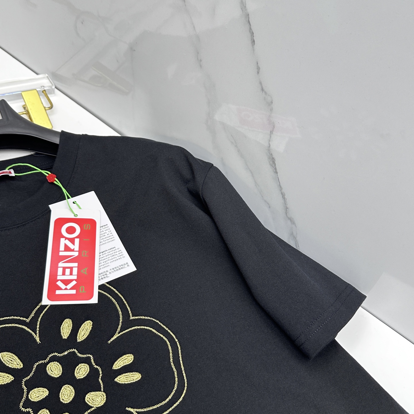 🆕KENZO 微阔 新款首发专柜最新款短袖圆领T恤 高端订制 胸前品牌logo重工艺设计 高端长绒棉面料