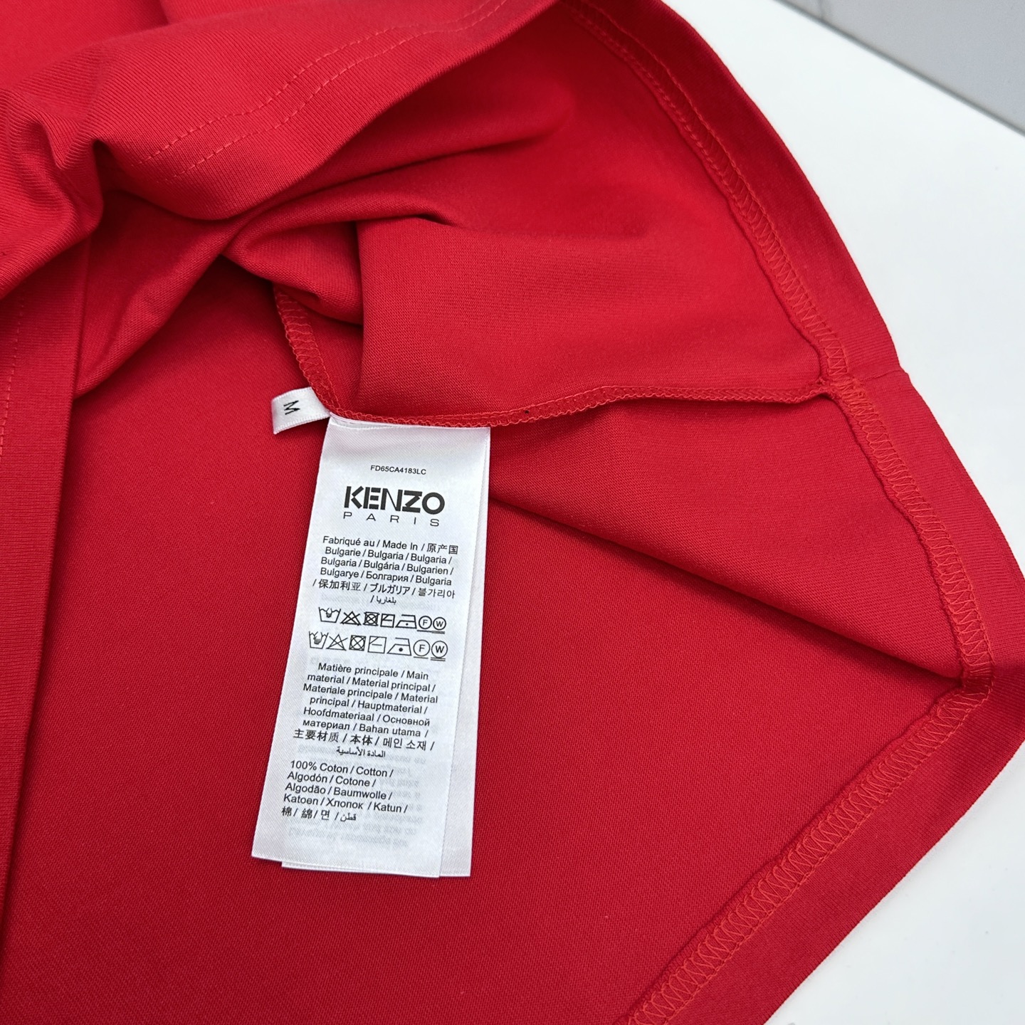 🆕KENZO 微阔 新款首发专柜最新款短袖圆领T恤 高端订制 胸前品牌logo重工艺设计 高端长绒棉面料