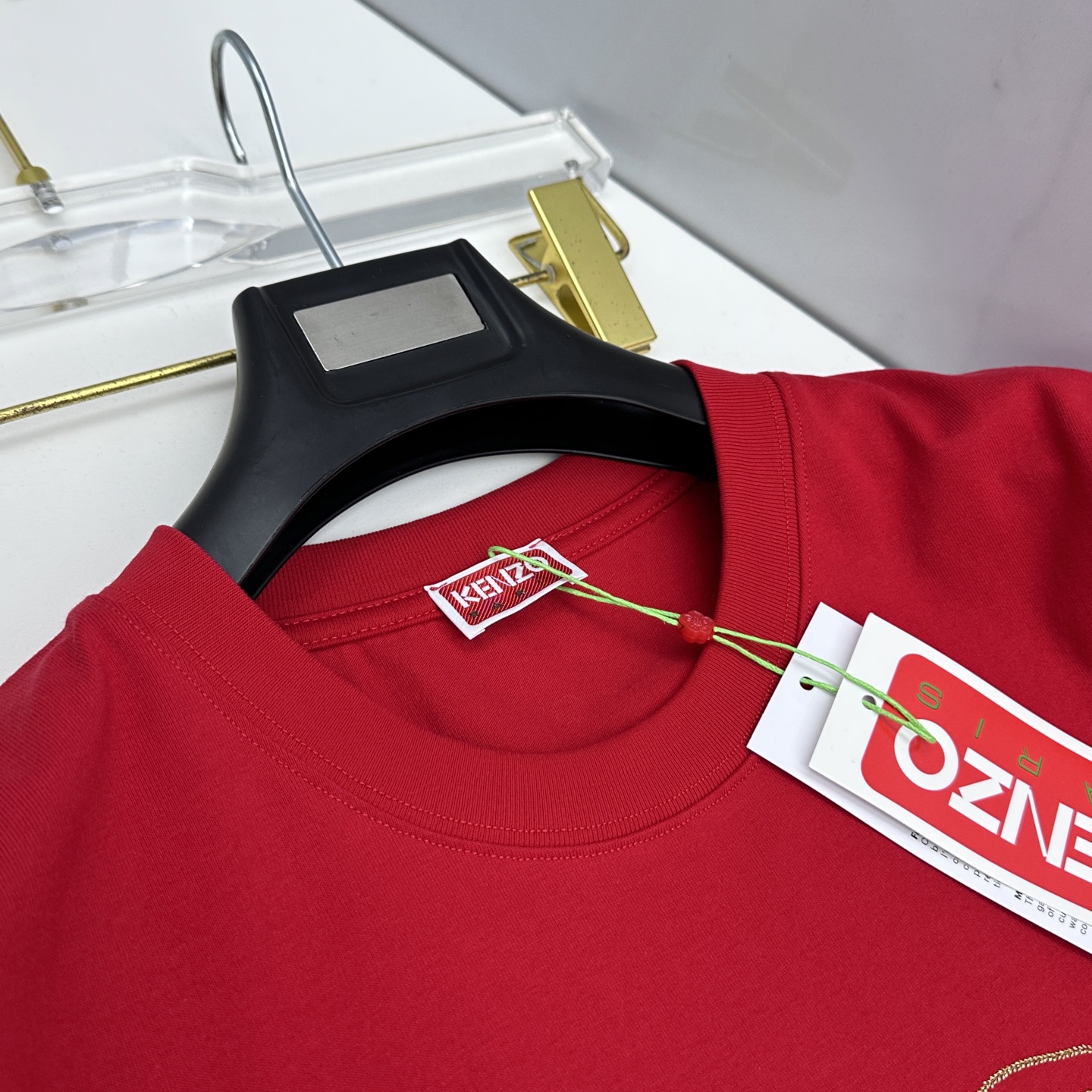 🆕KENZO 微阔 新款首发专柜最新款短袖圆领T恤 高端订制 胸前品牌logo重工艺设计 高端长绒棉面料