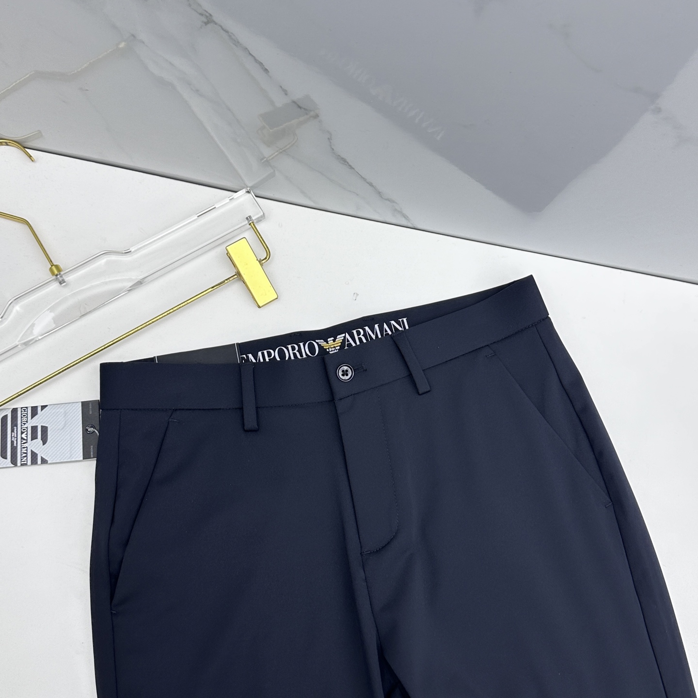 🆕Amani阿玛尼 春夏新品休闲裤西裤，官网同步发售，裤身工艺设计，客供辅料、面料定制，柔软丝滑，代工厂