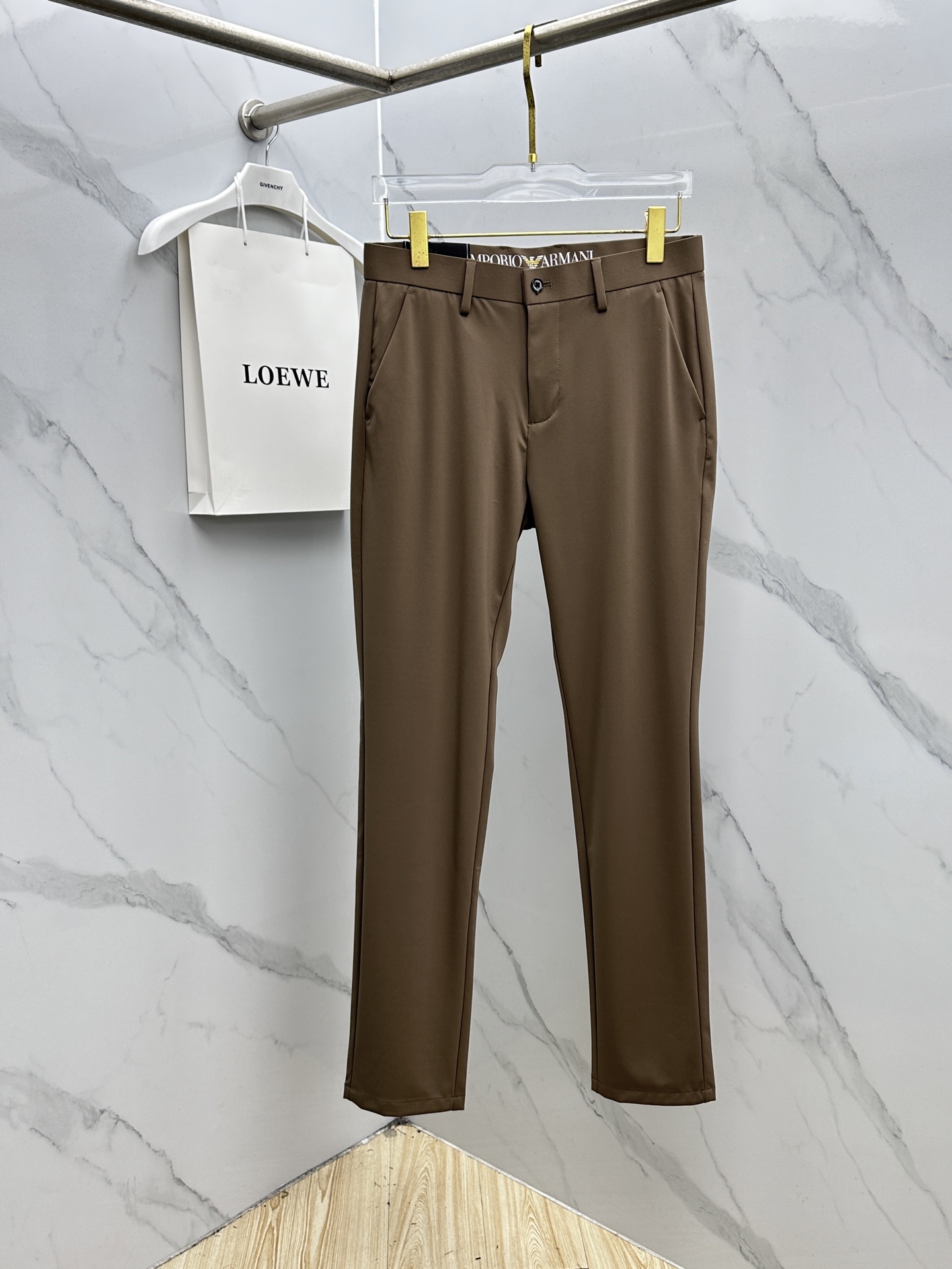 🆕Amani阿玛尼 春夏新品休闲裤西裤，官网同步发售，裤身工艺设计，客供辅料、面料定制，柔软丝滑，代工厂