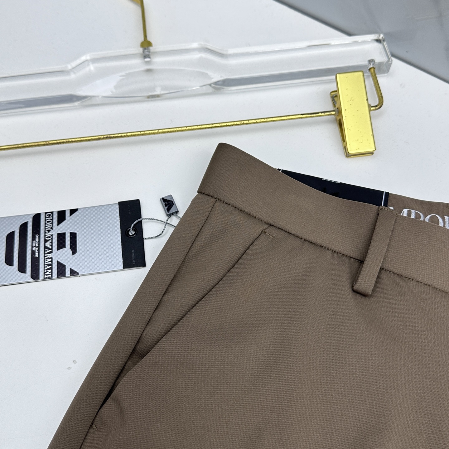 🆕Amani阿玛尼 春夏新品休闲裤西裤，官网同步发售，裤身工艺设计，客供辅料、面料定制，柔软丝滑，代工厂