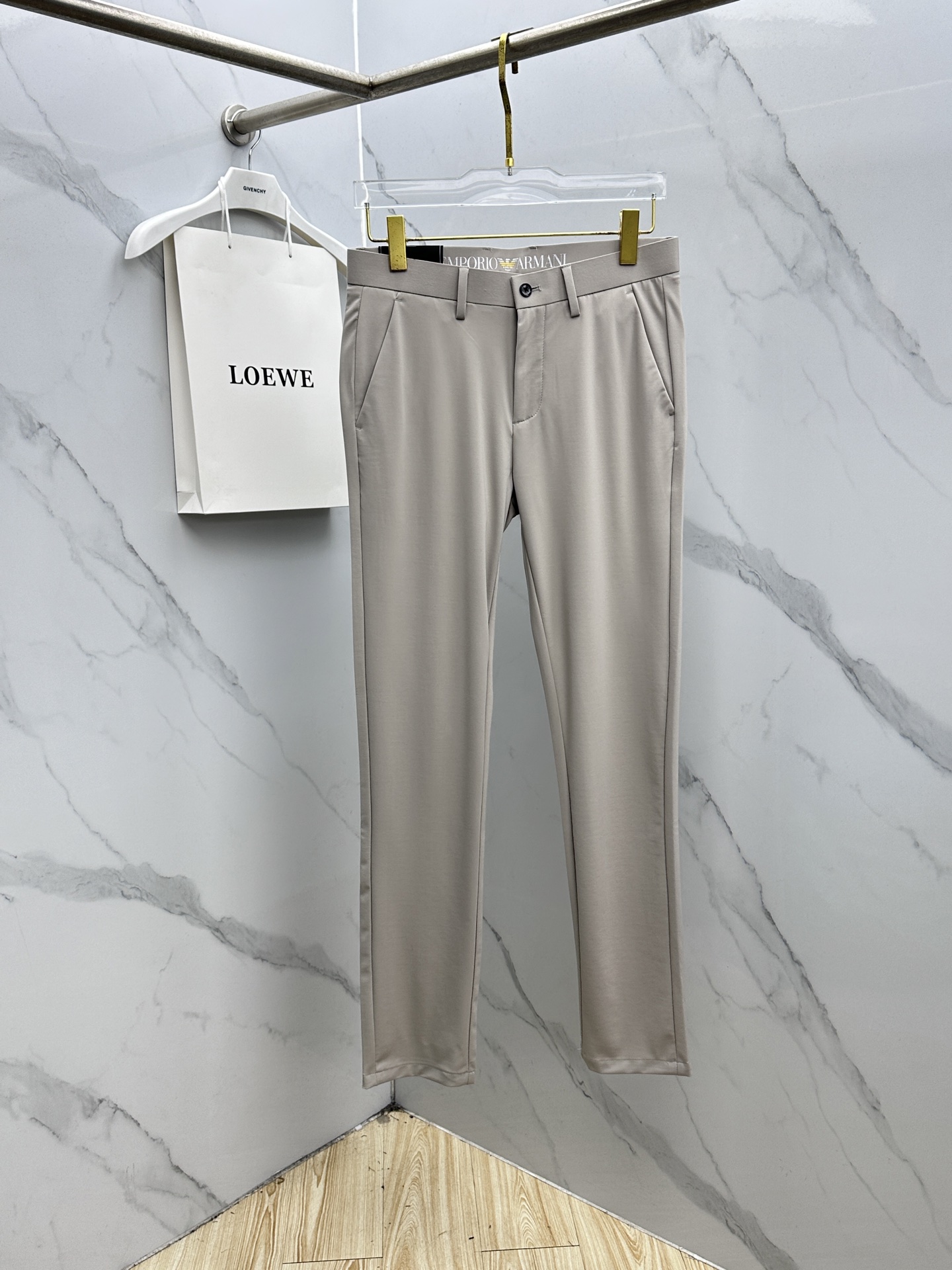 🆕Amani阿玛尼 春夏新品休闲裤西裤，官网同步发售，裤身工艺设计，客供辅料、面料定制，柔软丝滑，代工厂