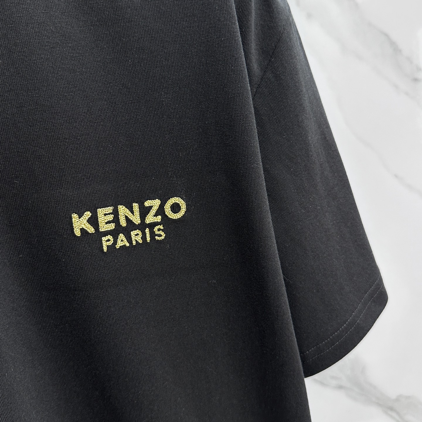 🆕KENZO 微阔 新款首发专柜最新款短袖圆领T恤 高端订制 胸前品牌logo重工艺设计 高端长绒棉面料