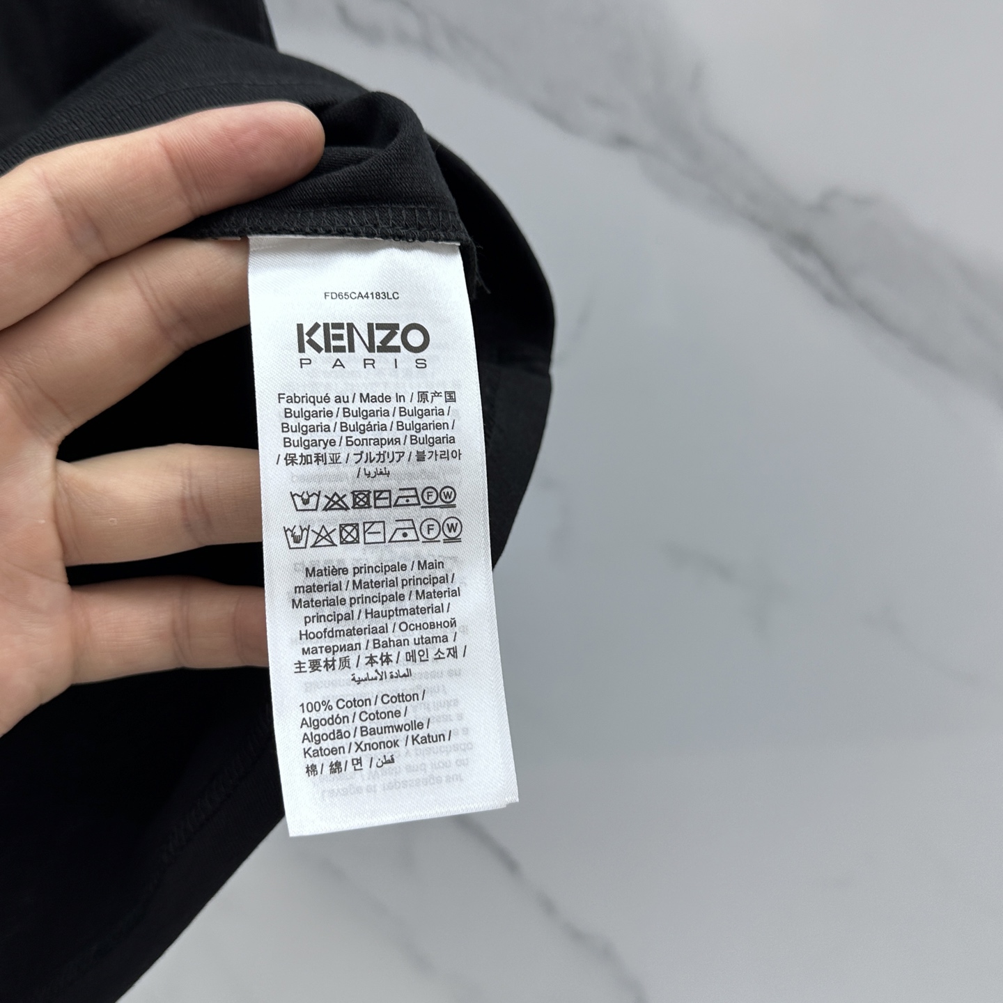🆕KENZO 微阔 新款首发专柜最新款短袖圆领T恤 高端订制 胸前品牌logo重工艺设计 高端长绒棉面料