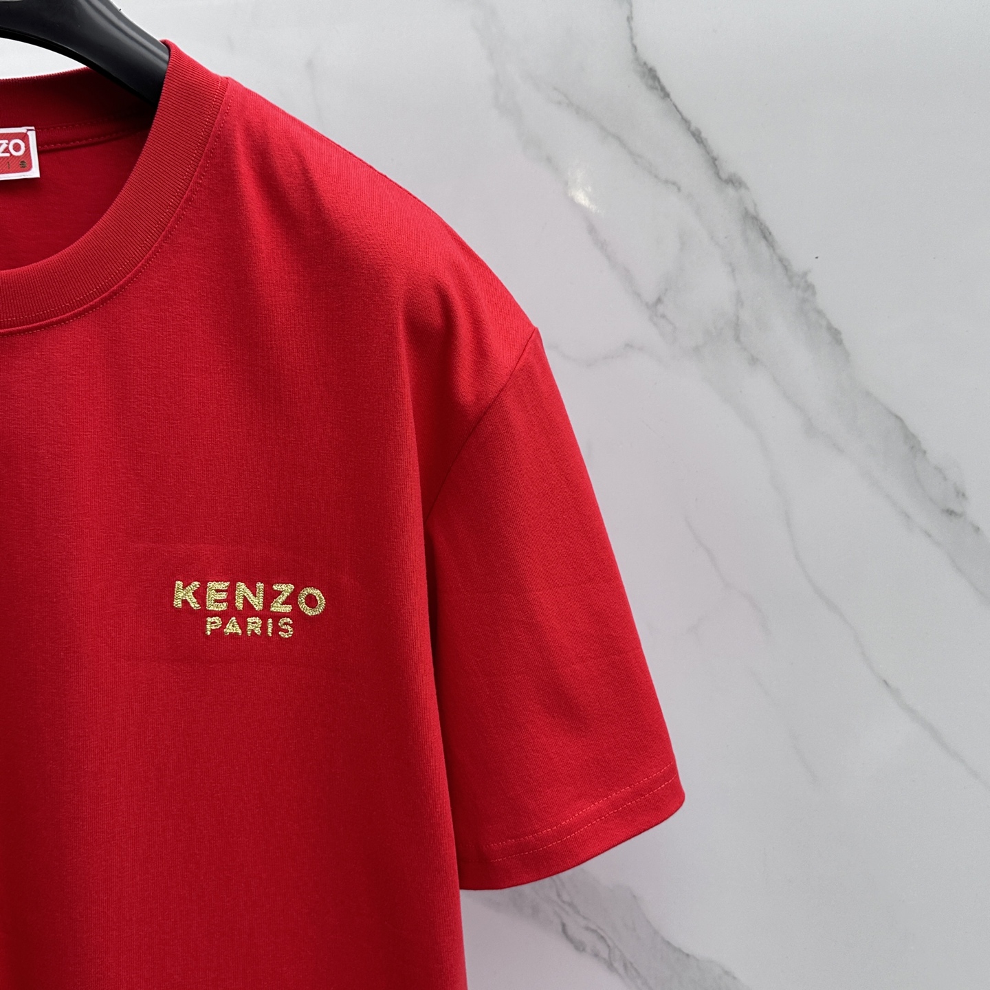 🆕KENZO 微阔 新款首发专柜最新款短袖圆领T恤 高端订制 胸前品牌logo重工艺设计 高端长绒棉面料