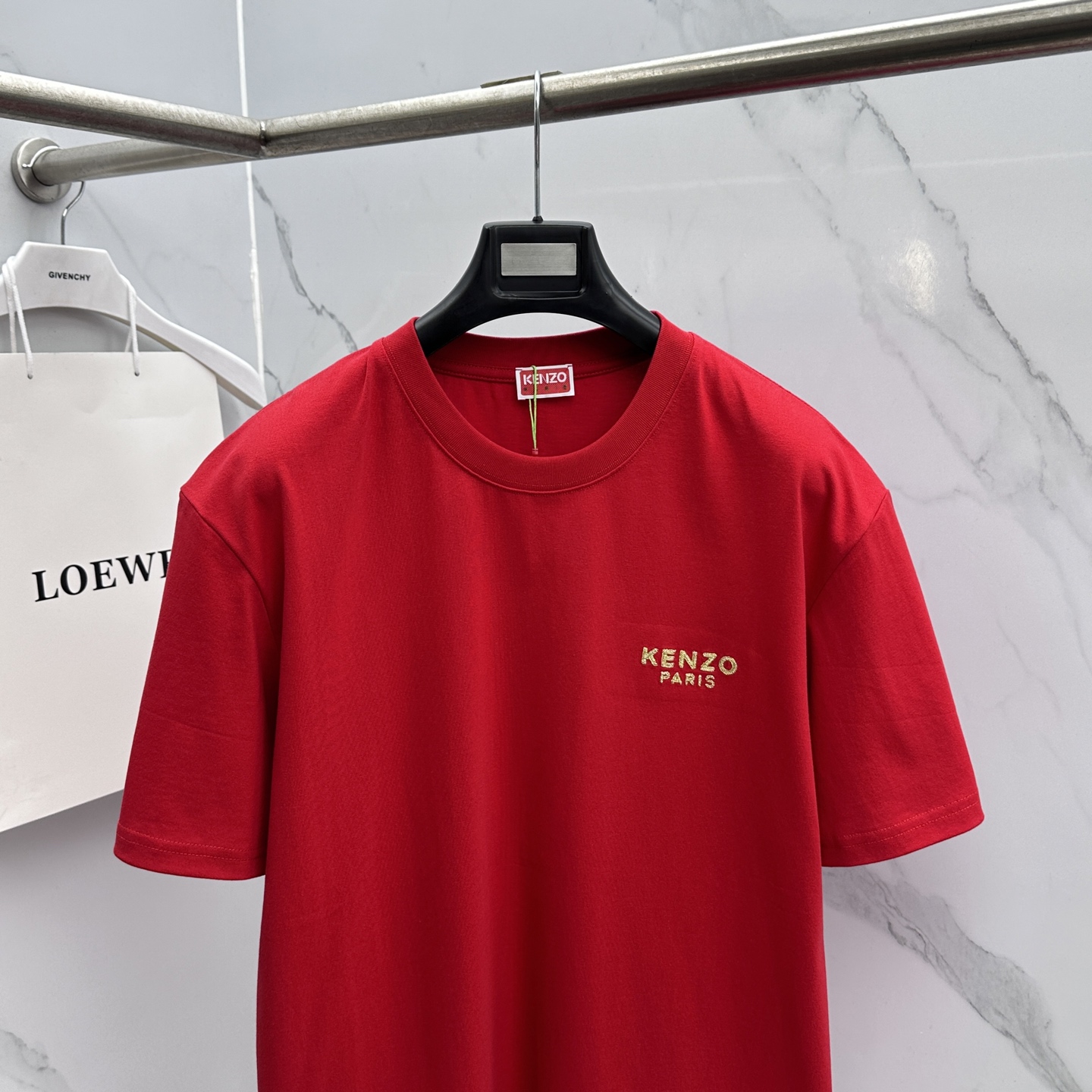 🆕KENZO 微阔 新款首发专柜最新款短袖圆领T恤 高端订制 胸前品牌logo重工艺设计 高端长绒棉面料