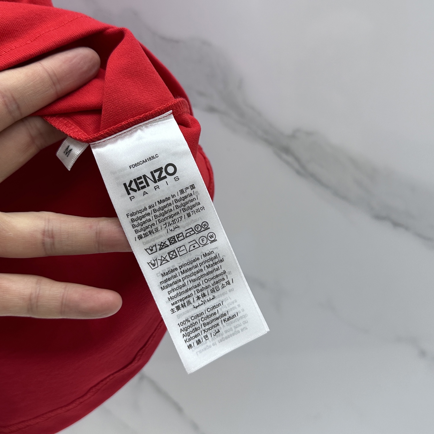 🆕KENZO 微阔 新款首发专柜最新款短袖圆领T恤 高端订制 胸前品牌logo重工艺设计 高端长绒棉面料