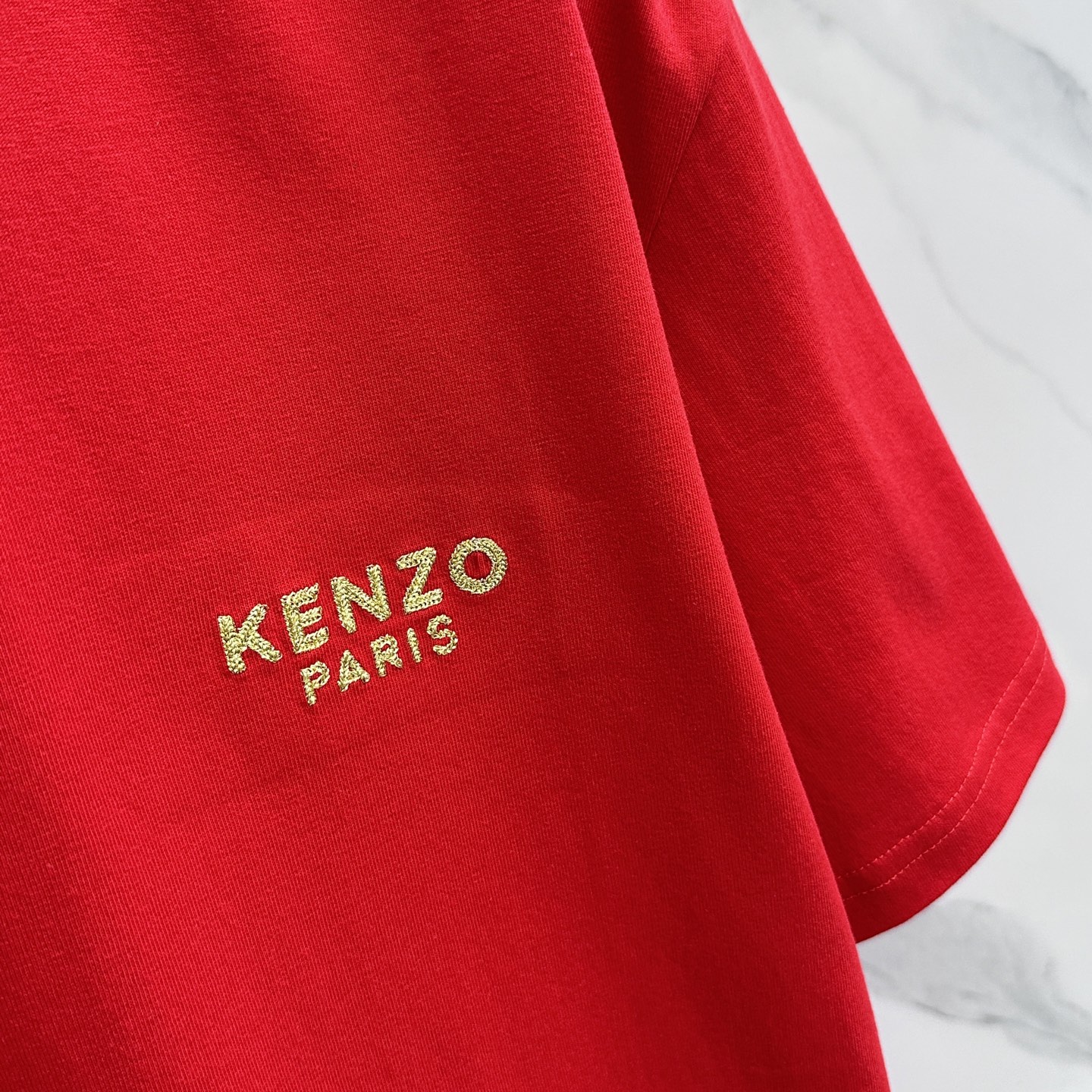 🆕KENZO 微阔 新款首发专柜最新款短袖圆领T恤 高端订制 胸前品牌logo重工艺设计 高端长绒棉面料