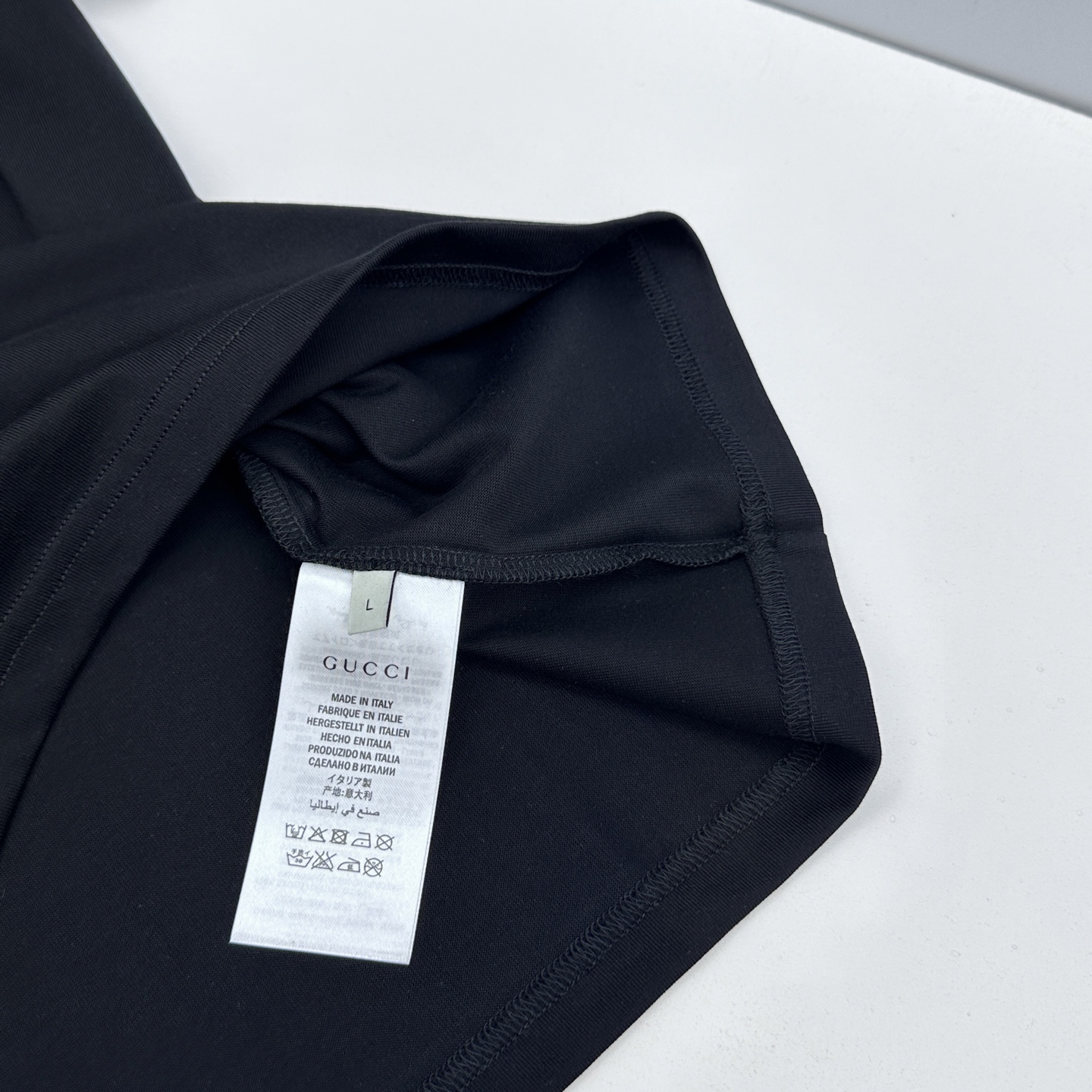 🆕Gucci 新款首发专柜最新款短袖圆领T恤 高端订制 胸前品牌logo重工艺设计 高端长绒棉面料.手感