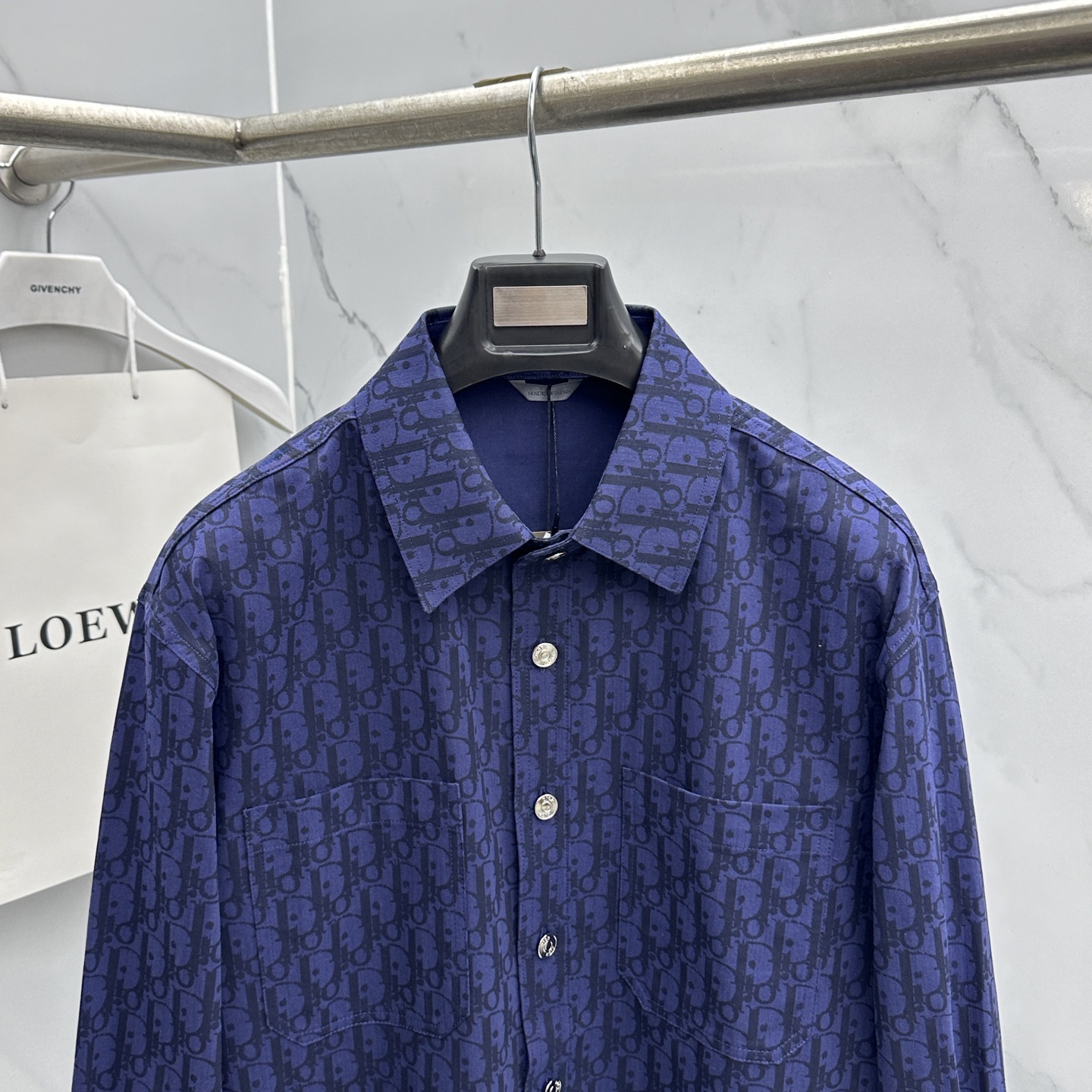 🆕Dior 迪奥 CD 2026ss春季新款衬衫 全身logo老花满印牛仔衬衫 定制水洗面料 超高工艺的
