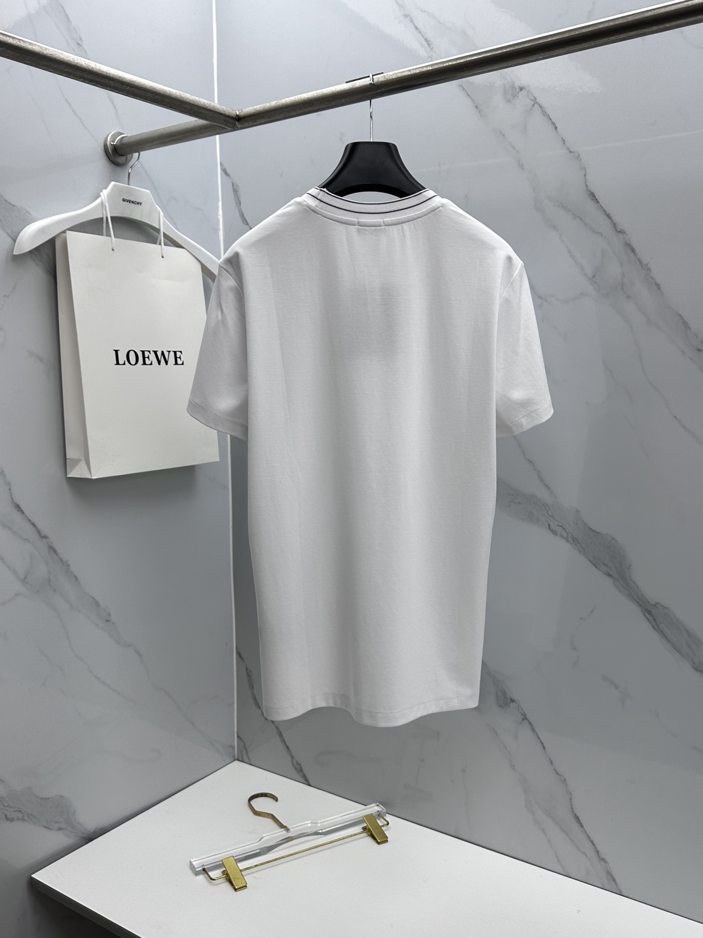 🆕ZEGNA杰尼亚 新款首发专柜最新款短袖圆领T恤 高端订制 胸前品牌logo重工艺设计 高端长绒棉面料