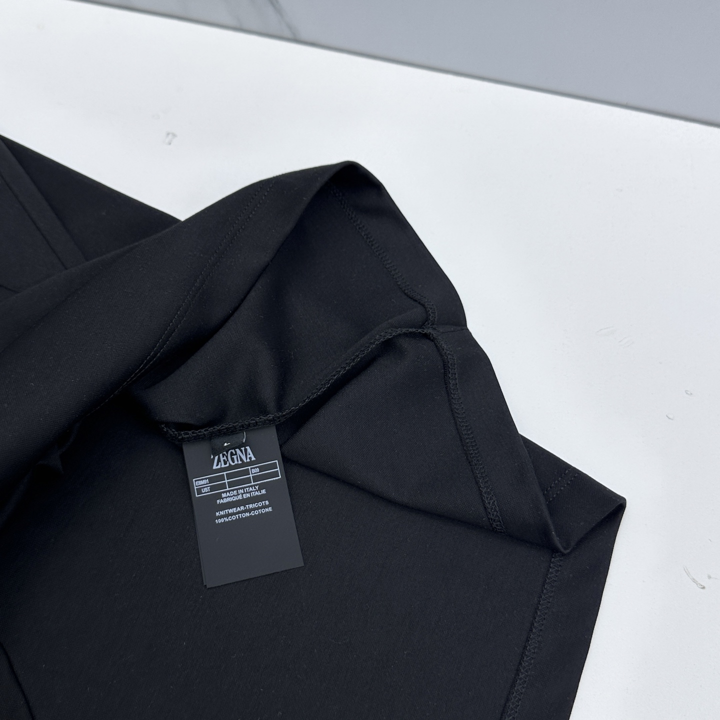 🆕ZEGNA杰尼亚 新款首发专柜最新款短袖圆领T恤 高端订制 胸前品牌logo重工艺设计 高端长绒棉面料