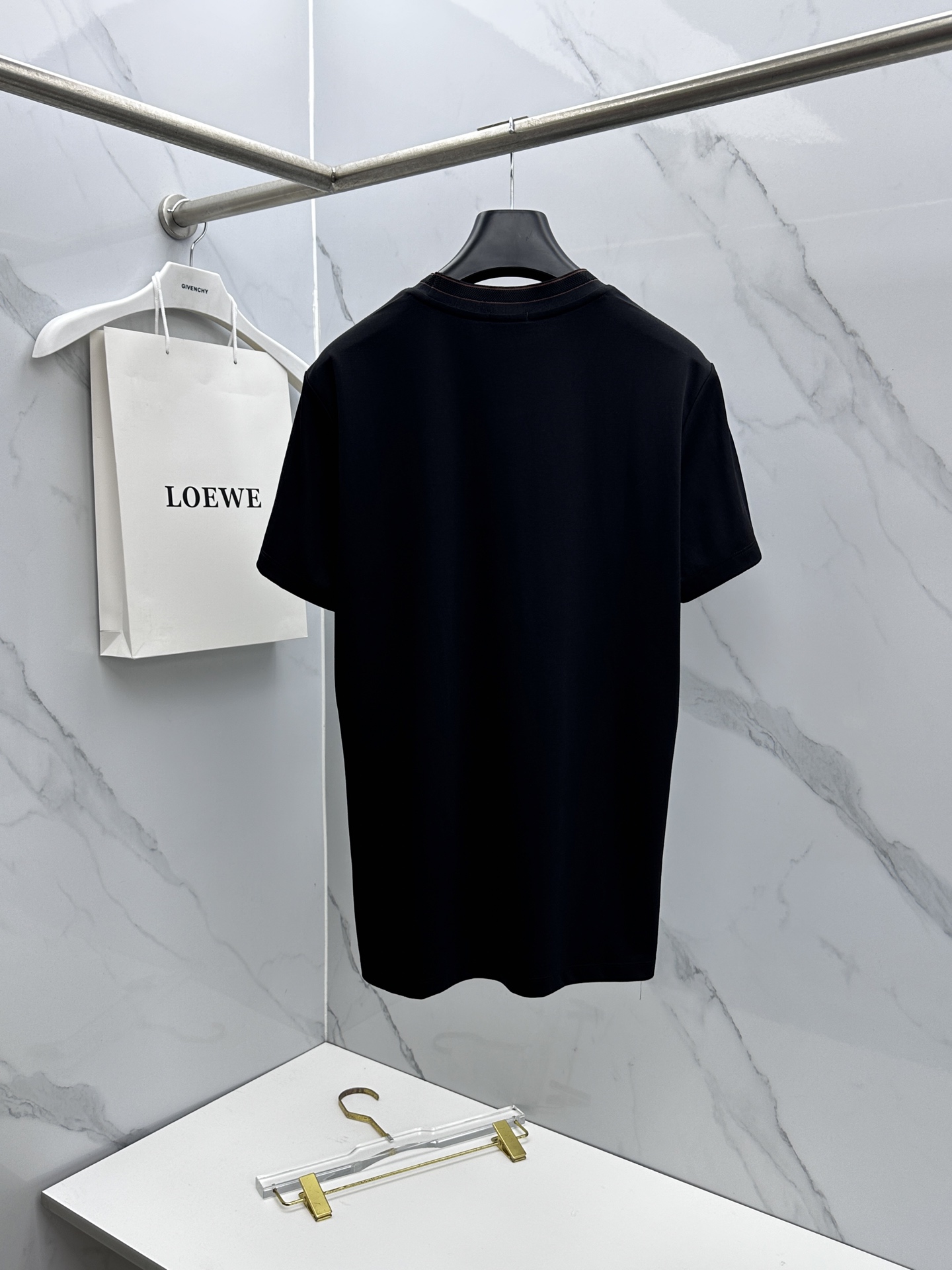 🆕ZEGNA杰尼亚 新款首发专柜最新款短袖圆领T恤 高端订制 胸前品牌logo重工艺设计 高端长绒棉面料