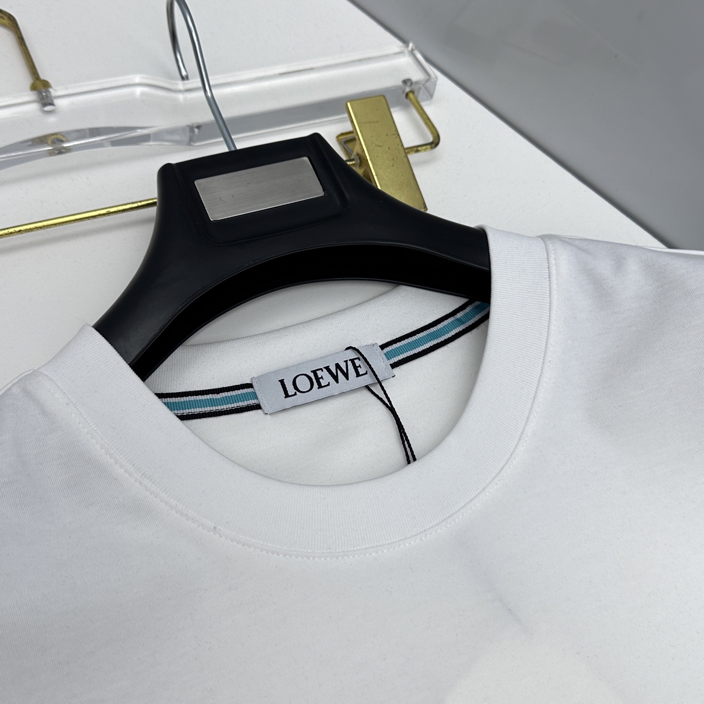 🆕LOEWE罗意威 新款首发专柜最新款短袖圆领T恤 高端订制 胸前品牌logo重工艺设计 高端长绒棉面料