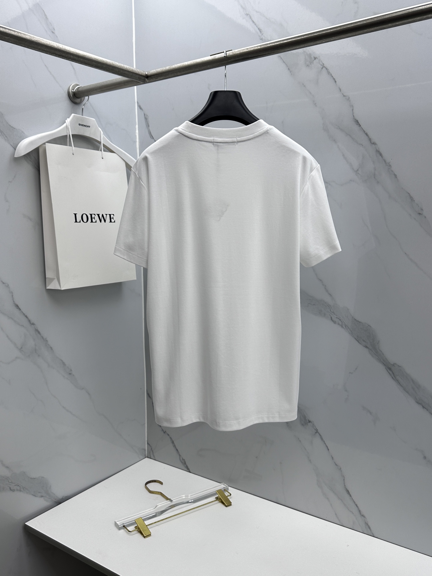 🆕LOEWE罗意威 新款首发专柜最新款短袖圆领T恤 高端订制 胸前品牌logo重工艺设计 高端长绒棉面料