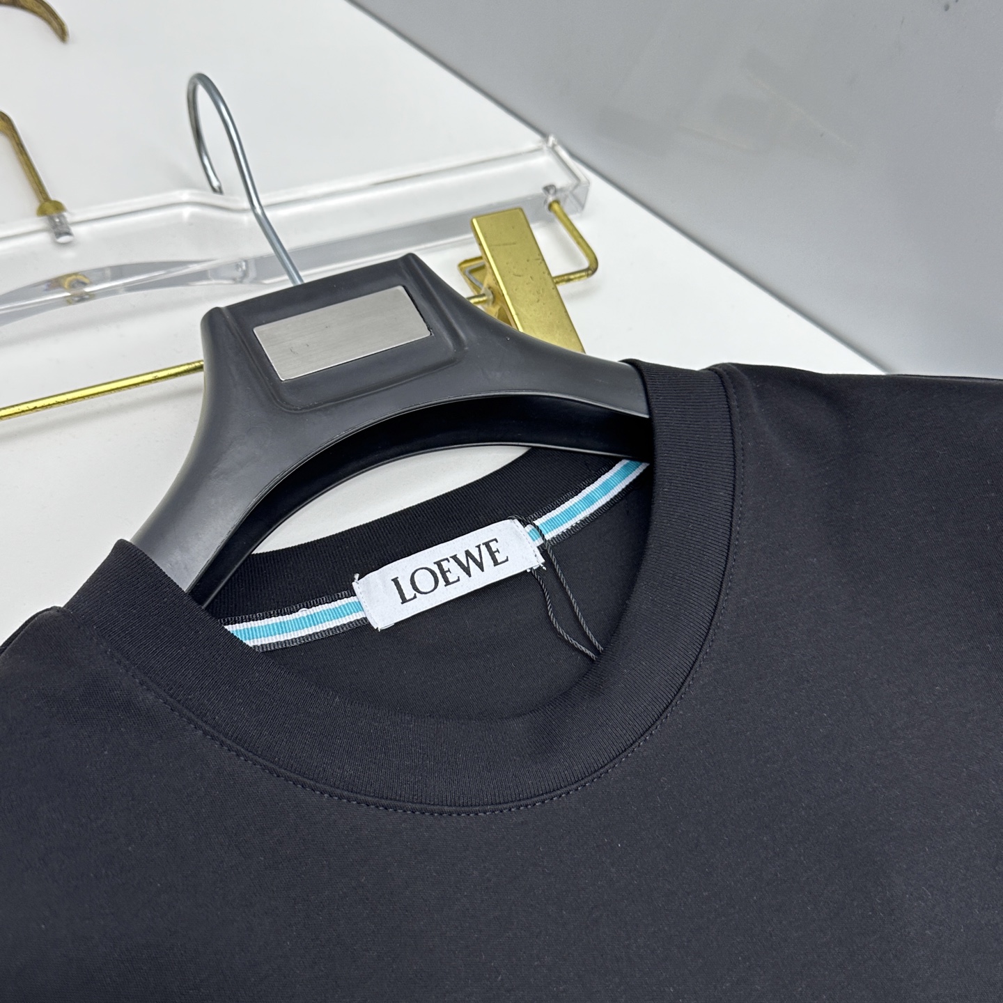🆕LOEWE罗意威 新款首发专柜最新款短袖圆领T恤 高端订制 胸前品牌logo重工艺设计 高端长绒棉面料