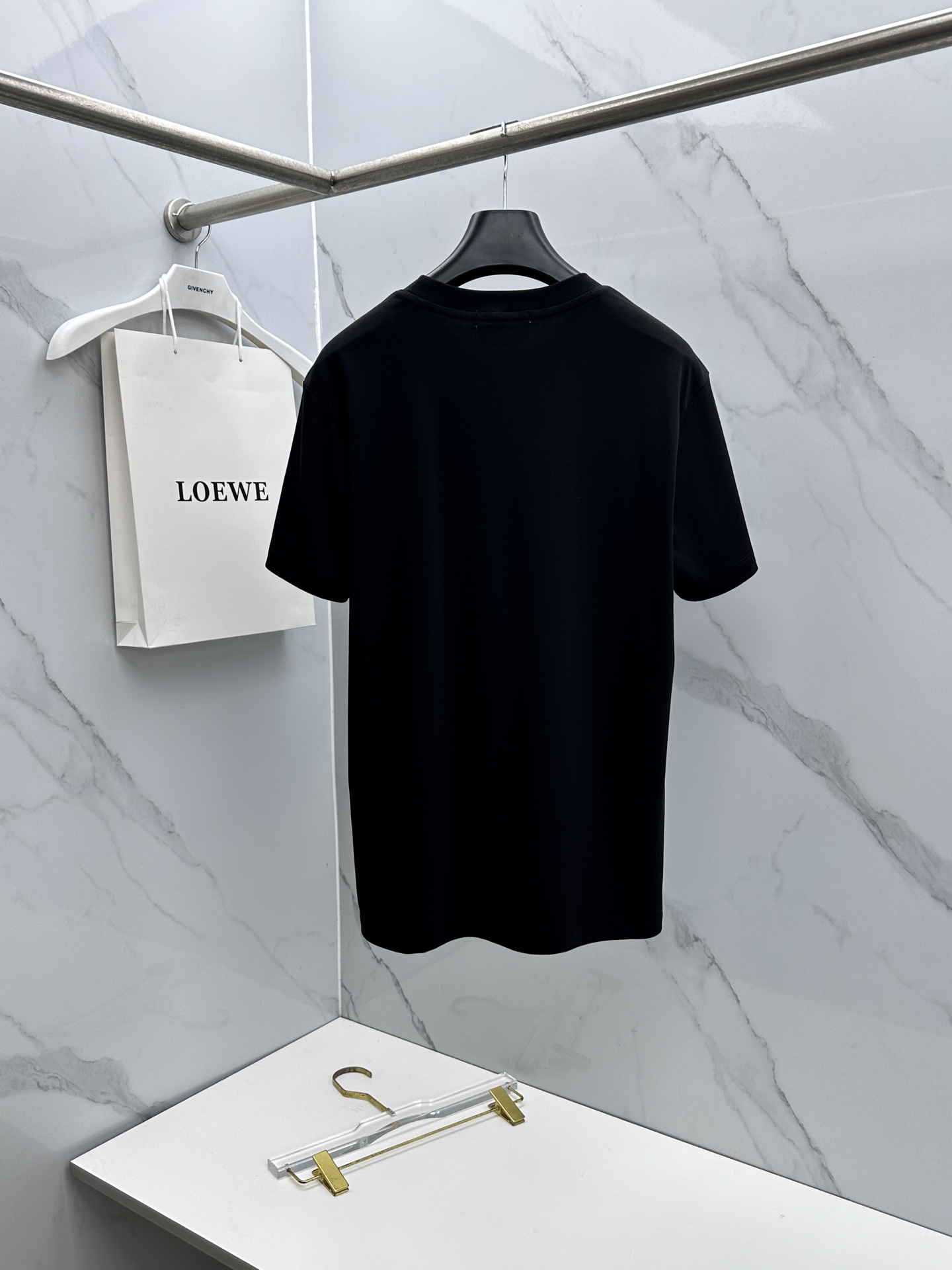 🆕LOEWE罗意威 新款首发专柜最新款短袖圆领T恤 高端订制 胸前品牌logo重工艺设计 高端长绒棉面料