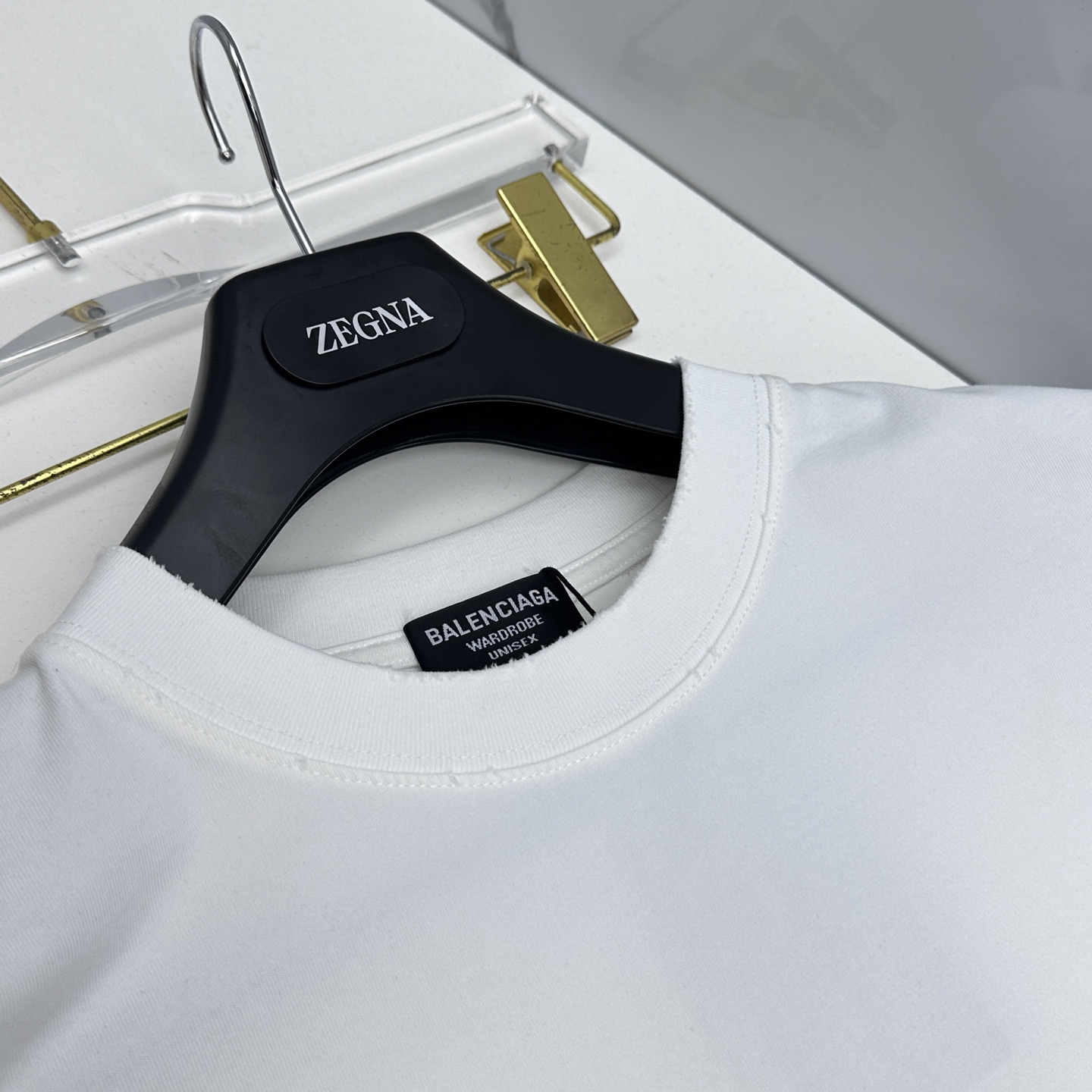 微阔🆕Balenciaga巴黎世家 新款首发专柜最新款短袖圆领T恤 高端订制 胸前品牌logo重工艺设计