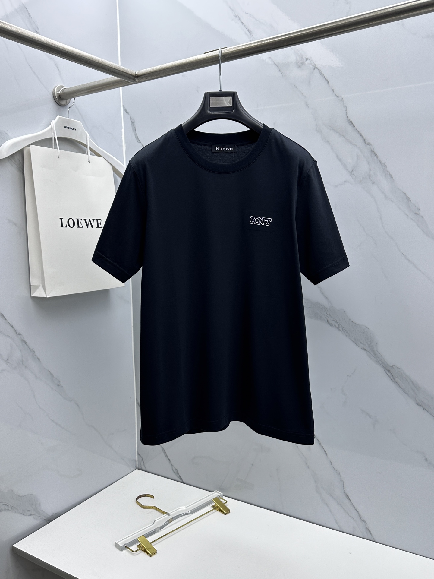 🆕kiton 新款首发专柜最新款短袖圆领T恤 高端订制官网同步 简约日常 高端长绒棉面料.手感柔软.穿着