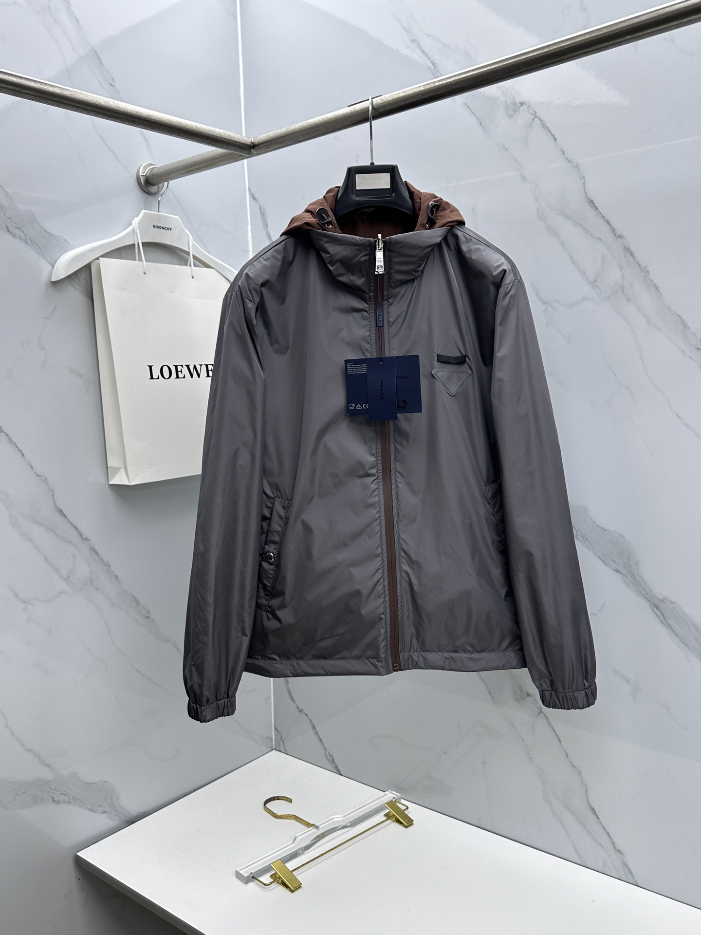 🆕Prada 普拉达 双面穿 2026ss春季新款连帽夹克外套全高端版本！高定专柜面料辅料，透气舒适度高